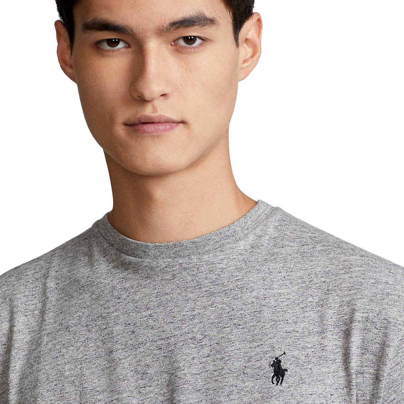 Polo Ralph Lauren Short Sleeve Jersey T-Shirt Dk Vtg Heather - Image 3