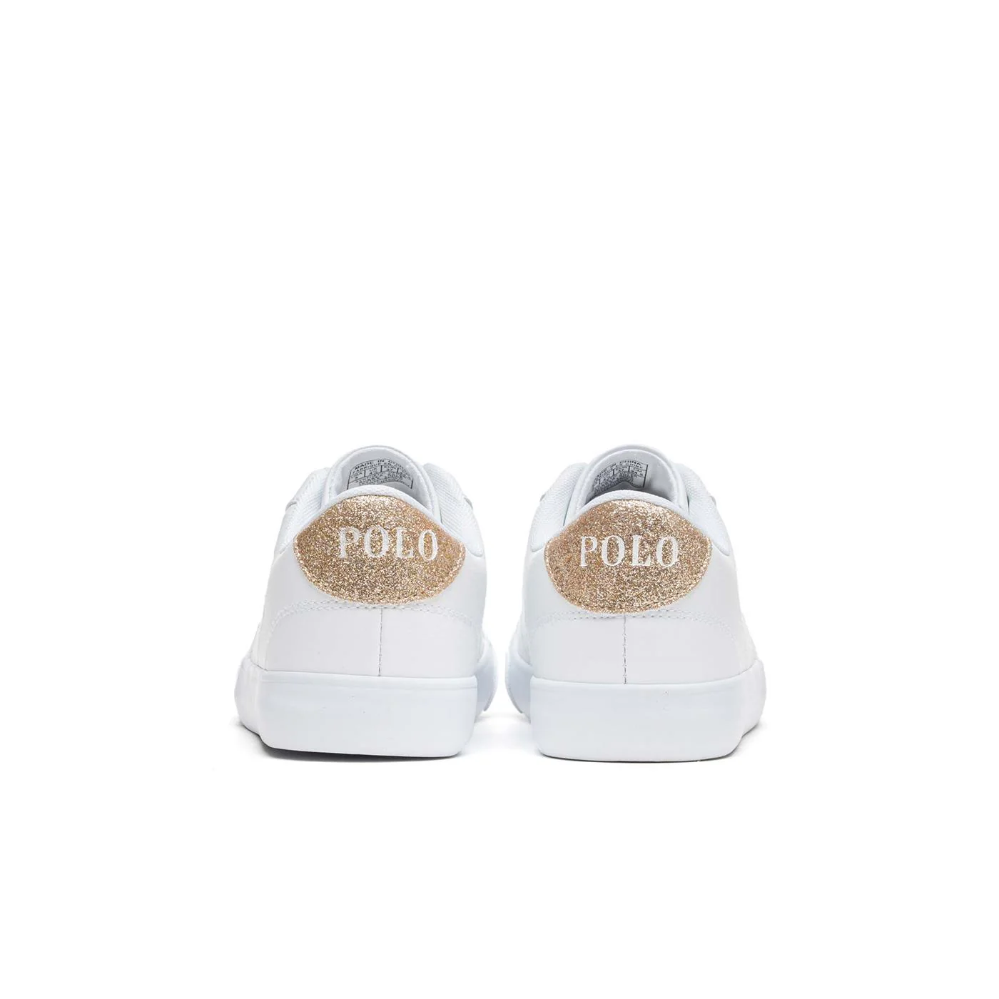 Polo Ralph Lauren Theron IV White Tumbled/Gold Glitter - Image 3