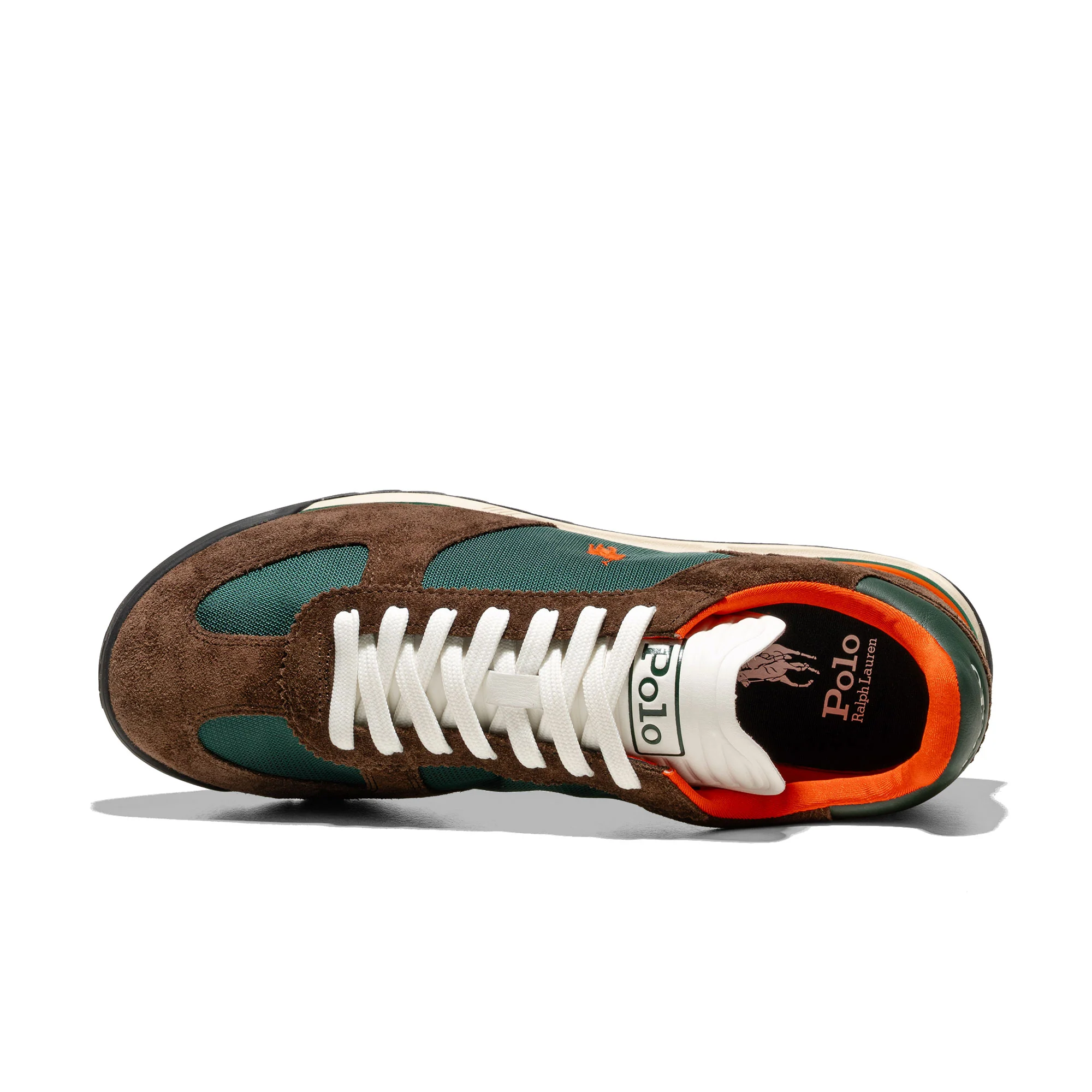 Polo Ralph Lauren Varick Chocolate Brown/Forest/Orange - Image 6