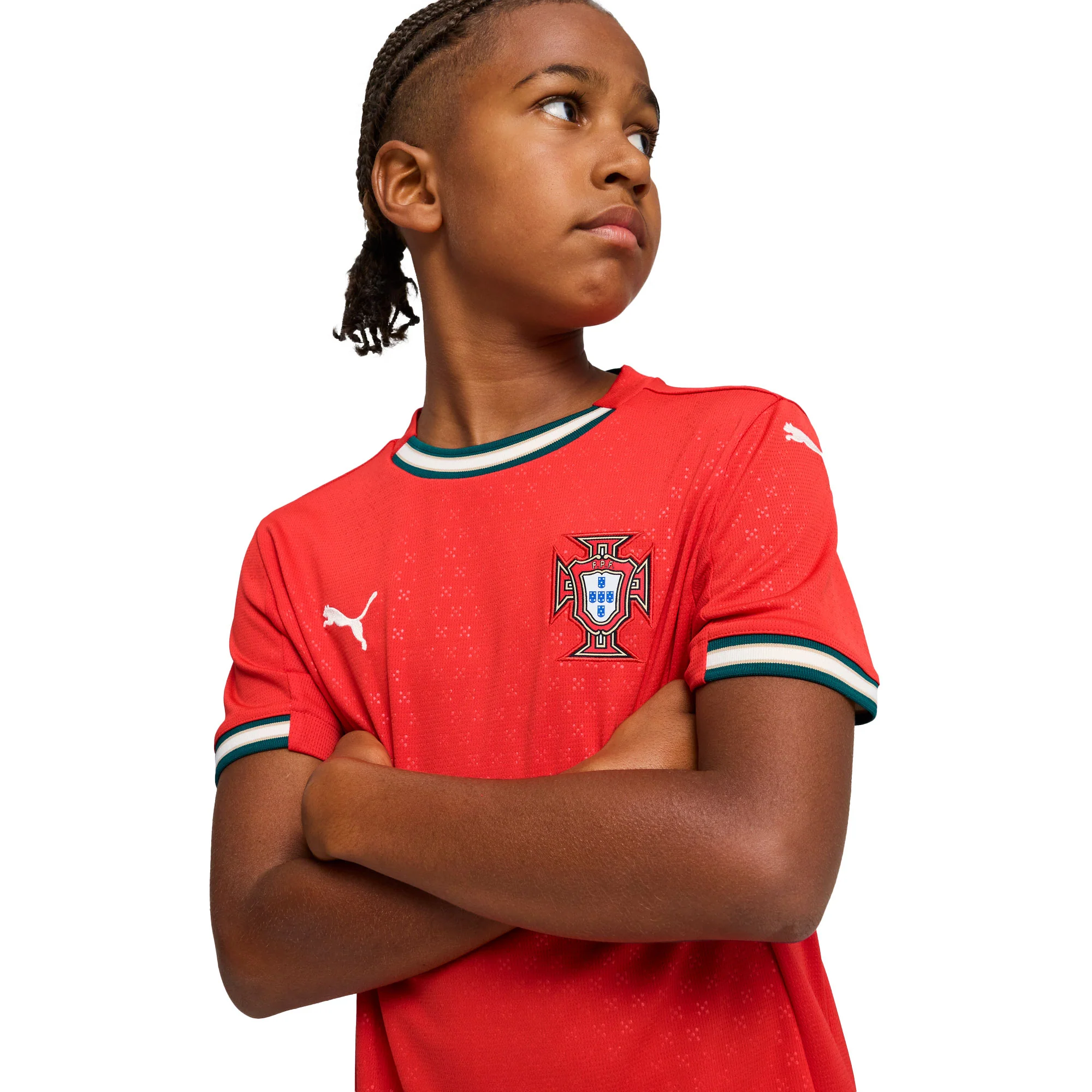 Puma FPF Home Jersey Replica Jr Red/Sugared Almond - Image 3