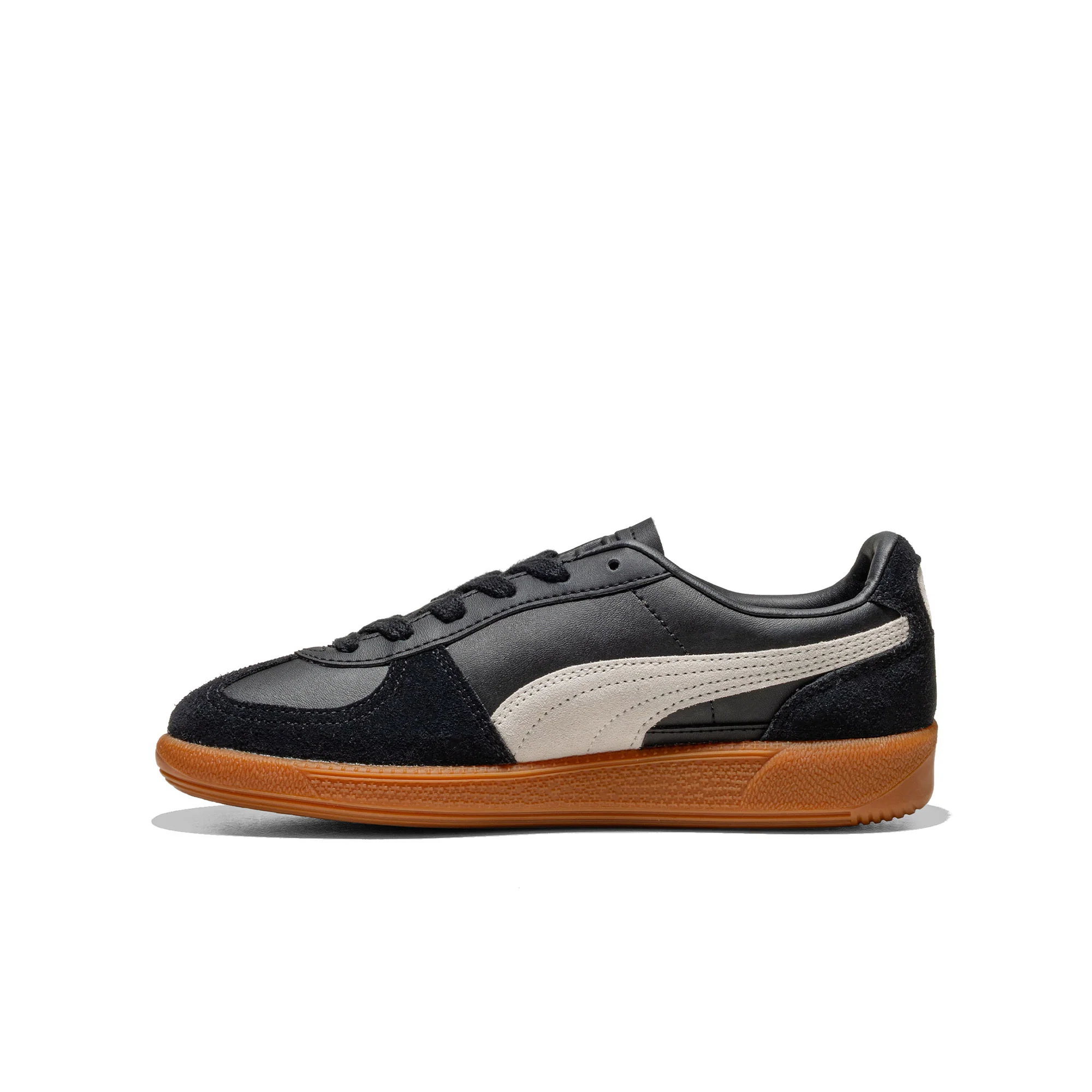 Puma Palermo Leather Jr Puma Black/Feather Gray-Gum - Image 3