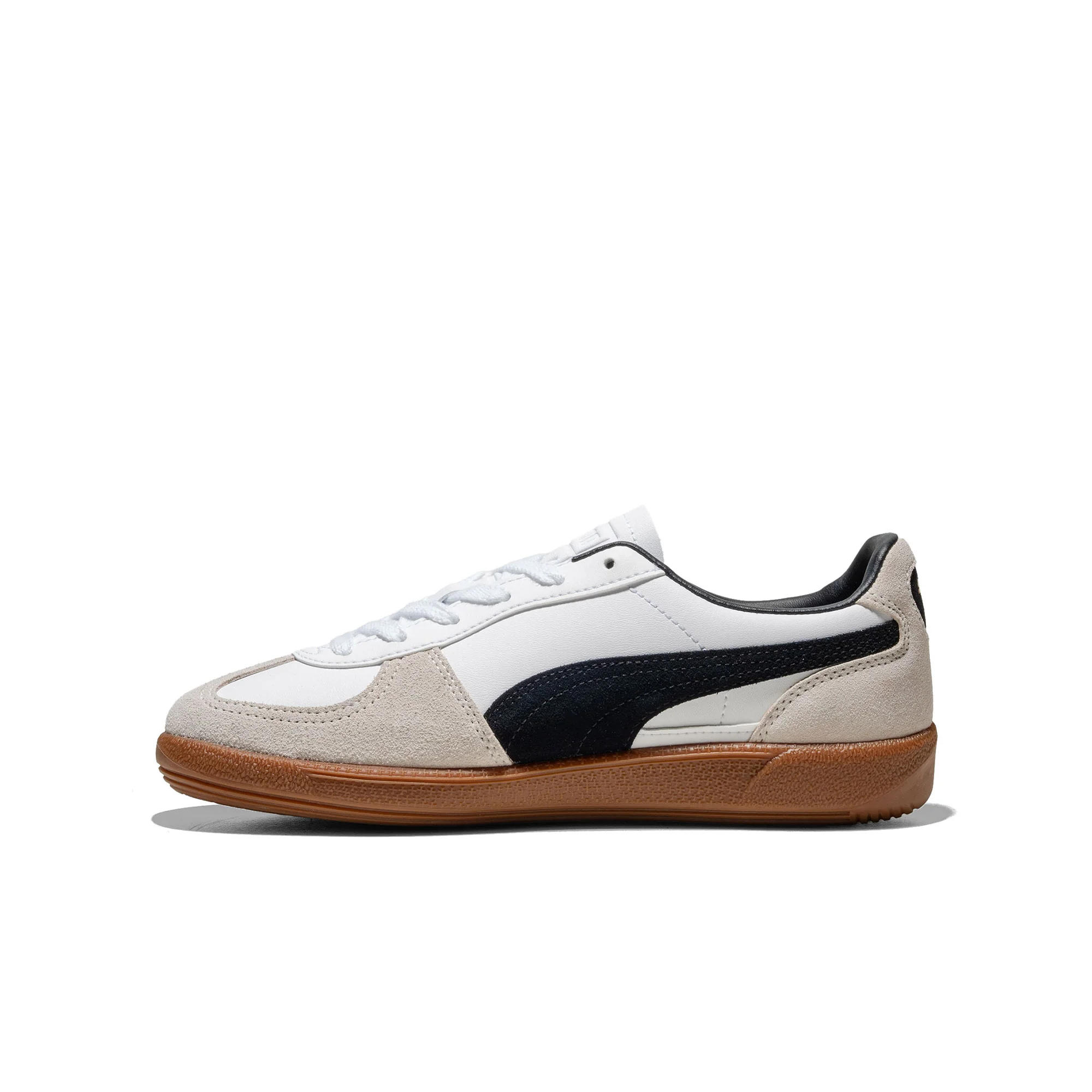 Puma Palermo Leather Jr Puma White/Vapor Gray-Gum - Image 3