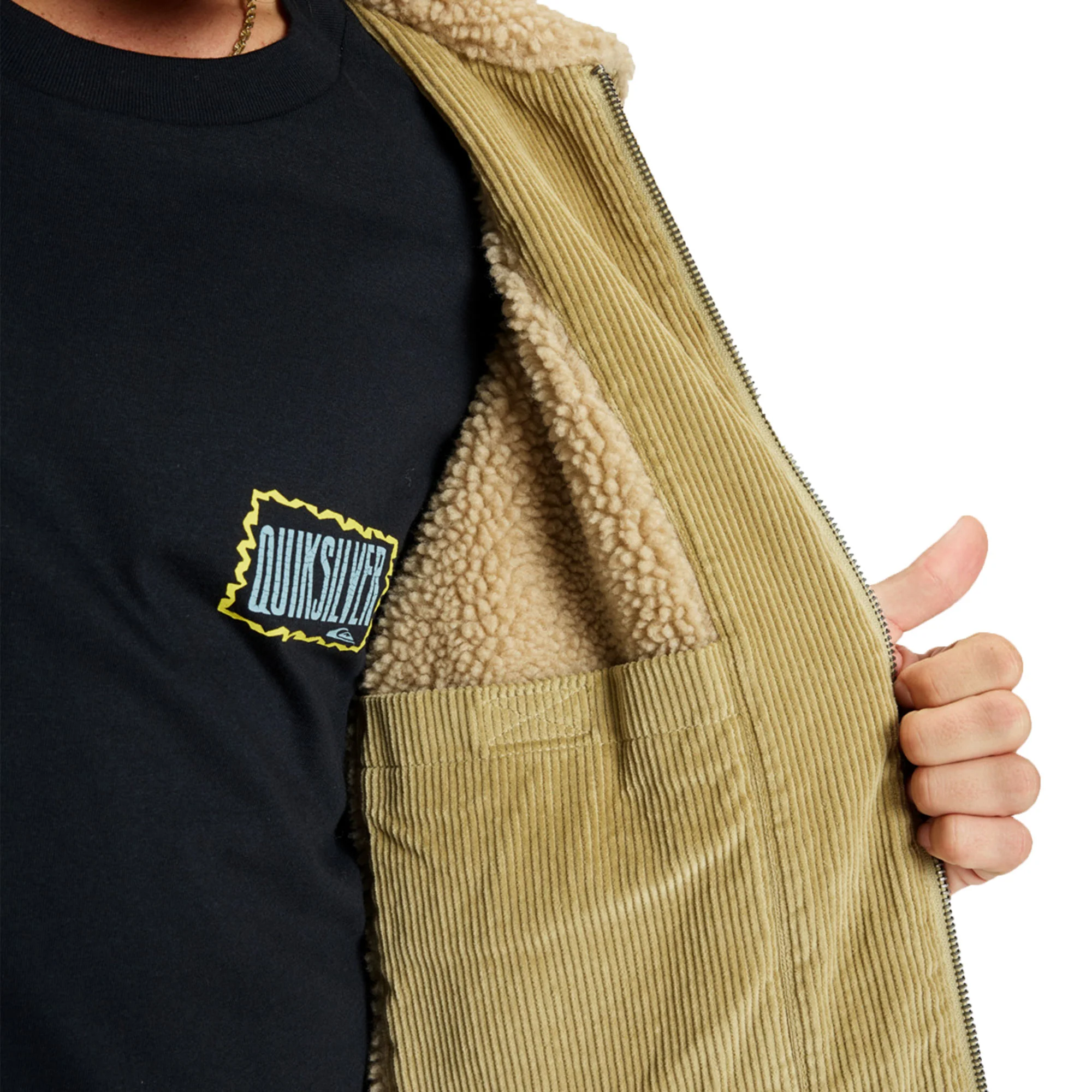 Quiksilver DNA Sherpa Jacket Sponge - Image 5