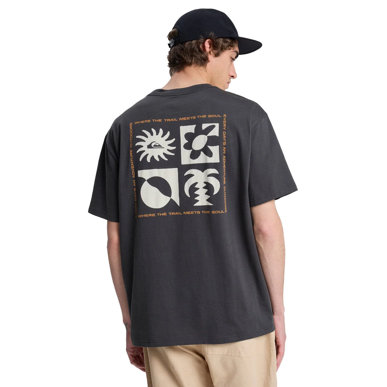 Quiksilver Evo Blossom Of Peace SS Tee Tarmac - Image 3