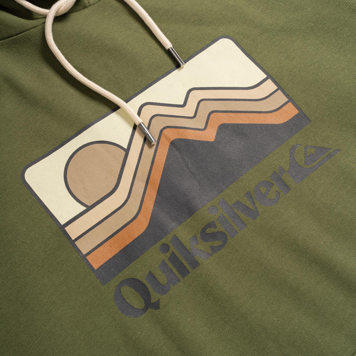 Quiksilver QS Gradient Mountains Hoodie Four Leaf Clover - Image 2