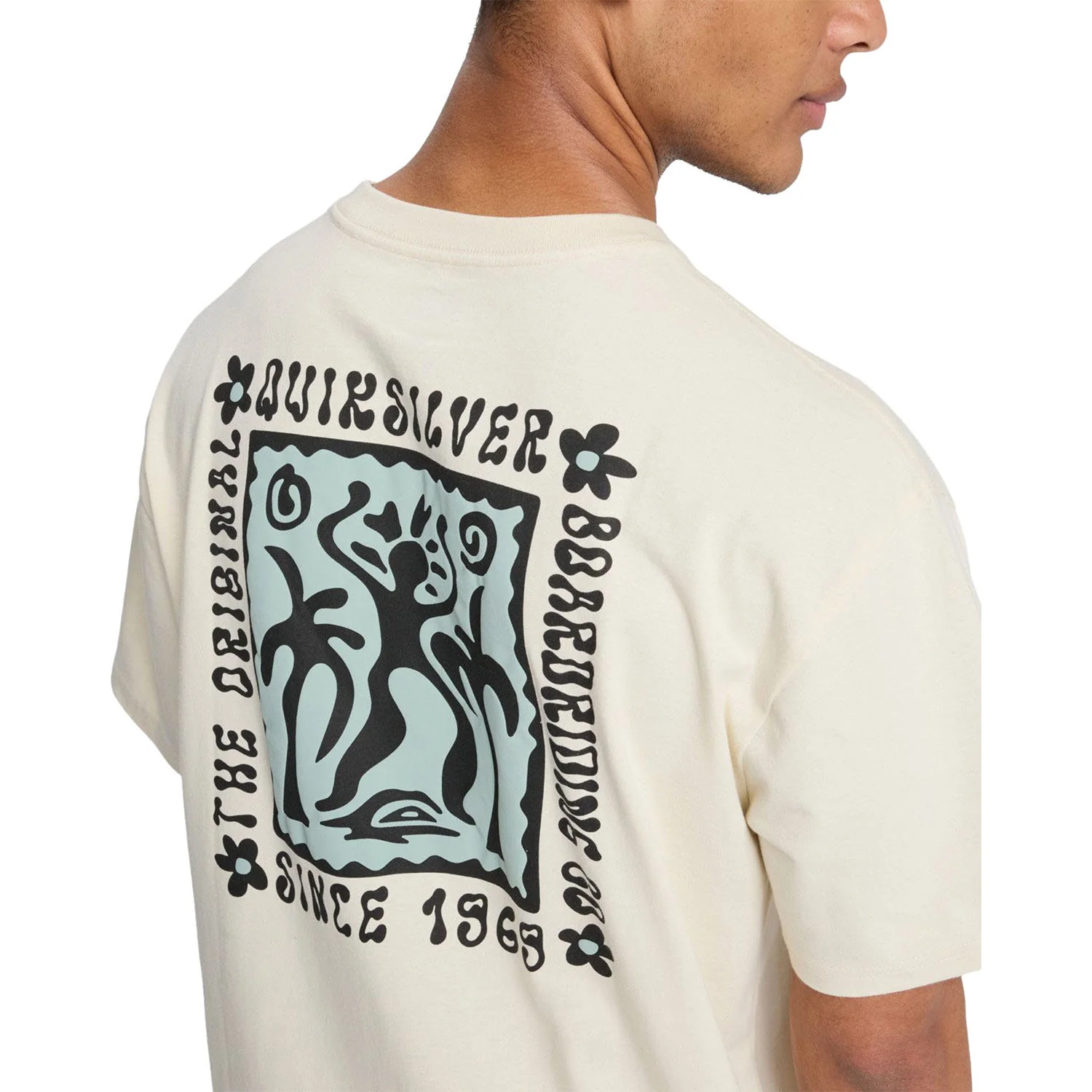 Quiksilver Serenity Splash SS Tee Bone White - Image 3
