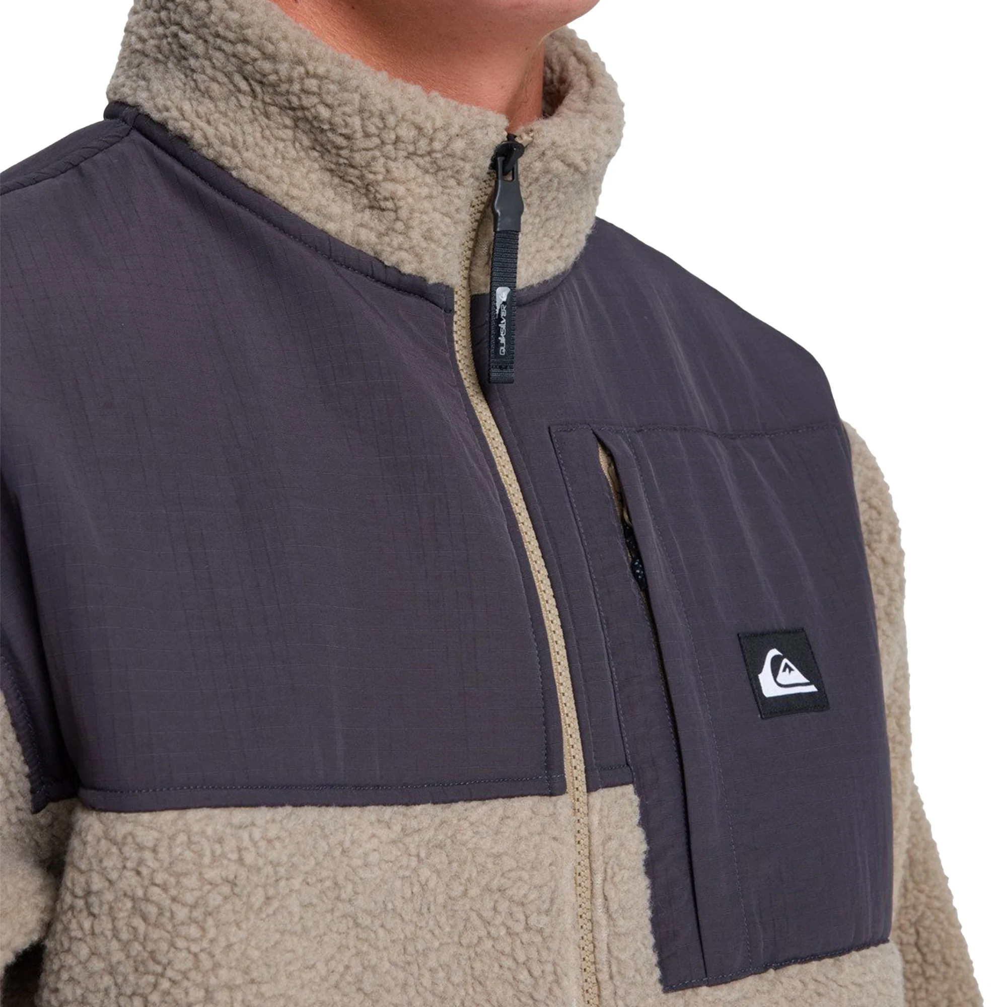 Quiksilver Shallow Water Sherpa Jacket Fallen Rock - Image 3