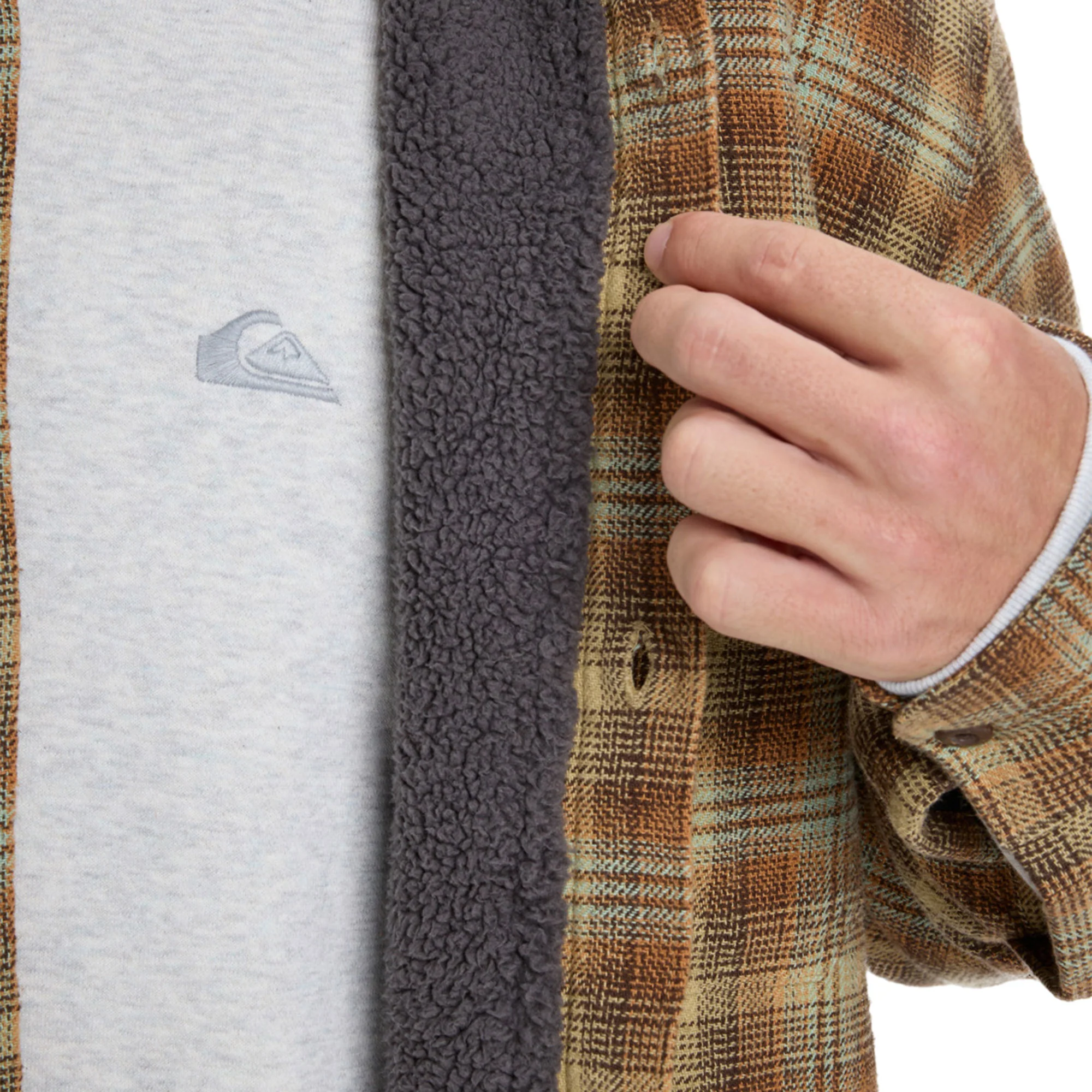 Quiksilver Venture Sherpa Shirt Almond Venture - Image 4