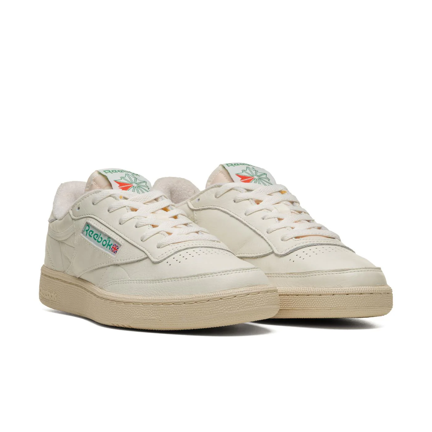Reebok Club C 85 Vintage Top-Chalk/Paperwhite/Glen Green - Image 3