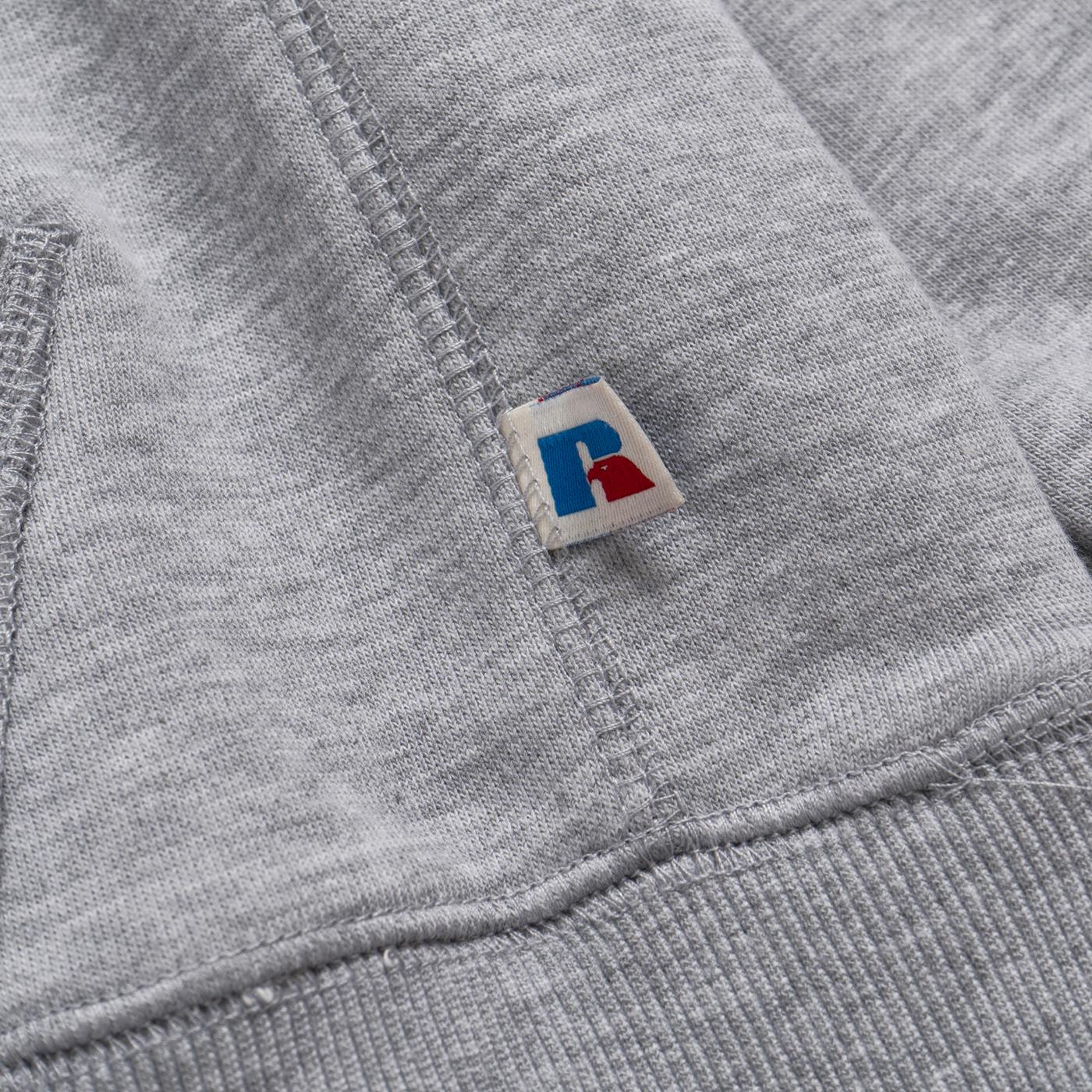 Russell Athletic Iconic Hoody Sweatshirt New Grey Marl - Image 3