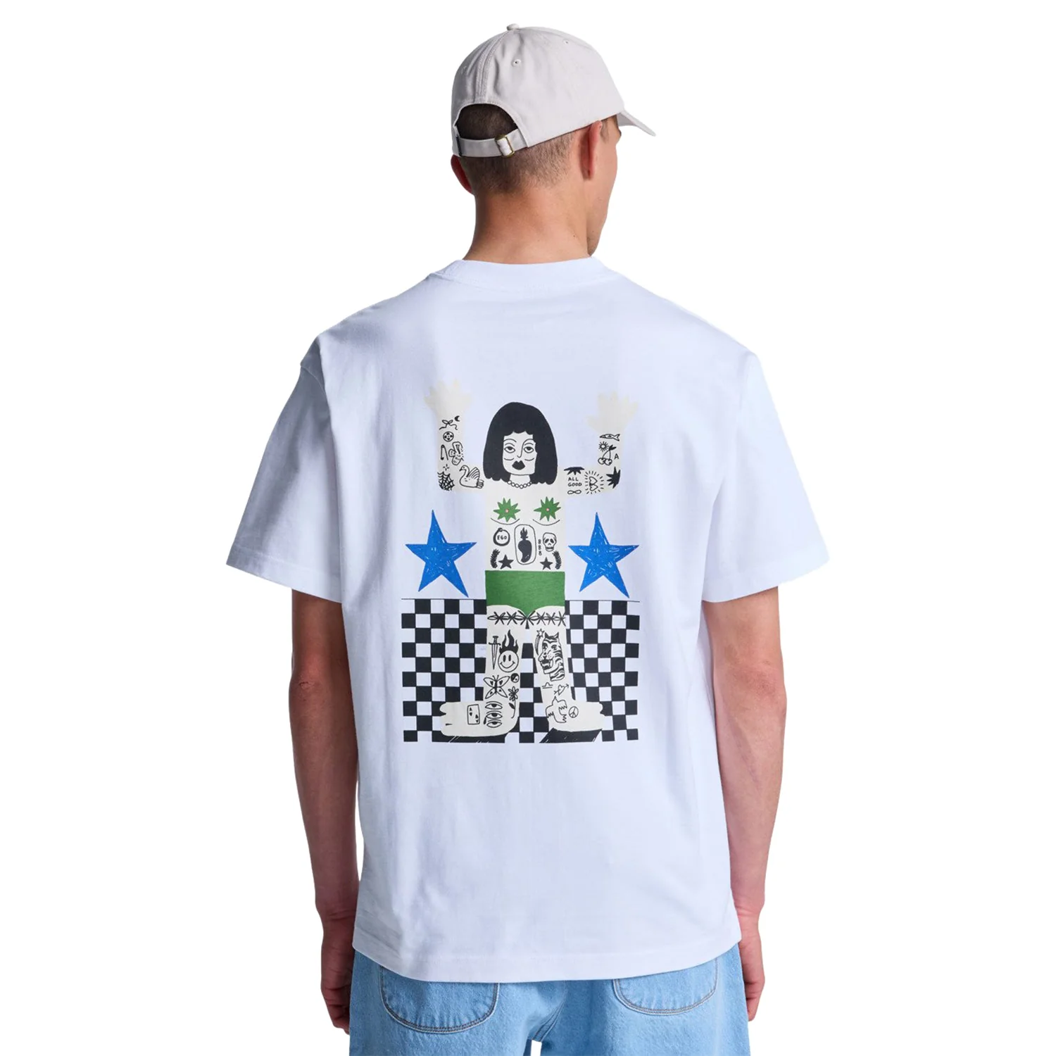 RVCA Antonia Figueiredo Bonhomme T-Shirt White - Image 2