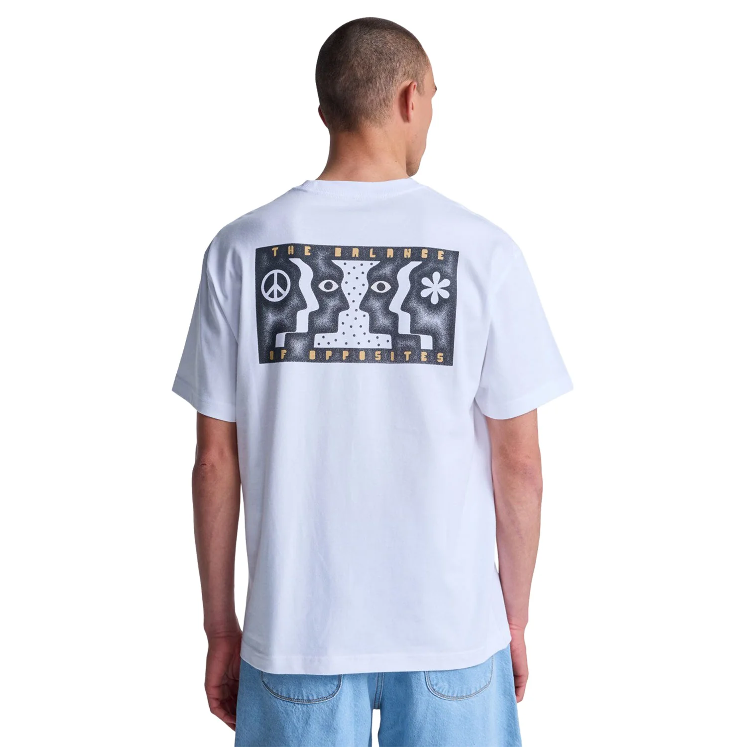 RVCA Face To Face T-Shirt White - Image 2