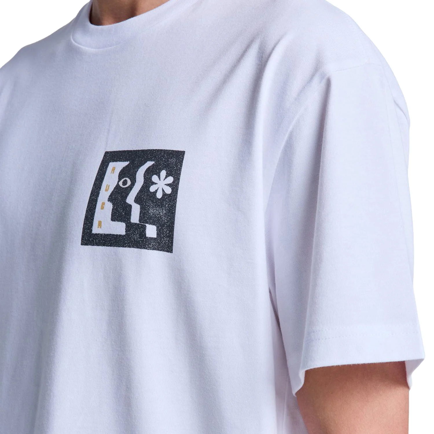 RVCA Face To Face T-Shirt White - Image 3