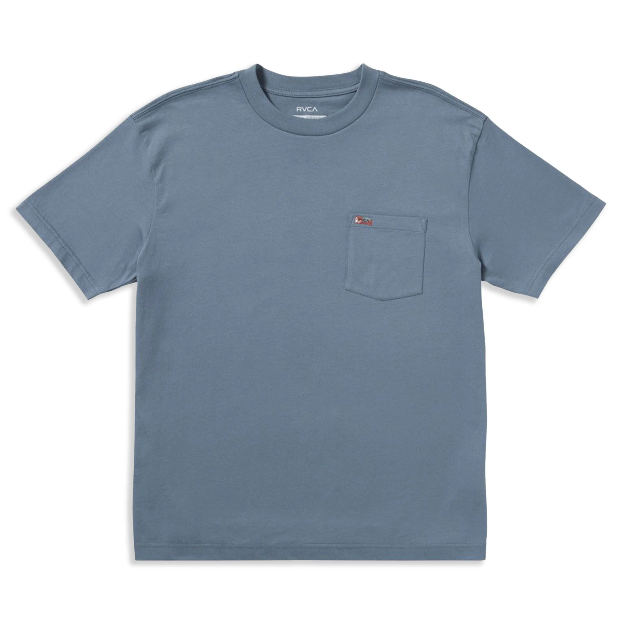 RVCA Lauryn Alvarez Eye Swirl Pocket T-Shirt Vintage Navy - Image 2