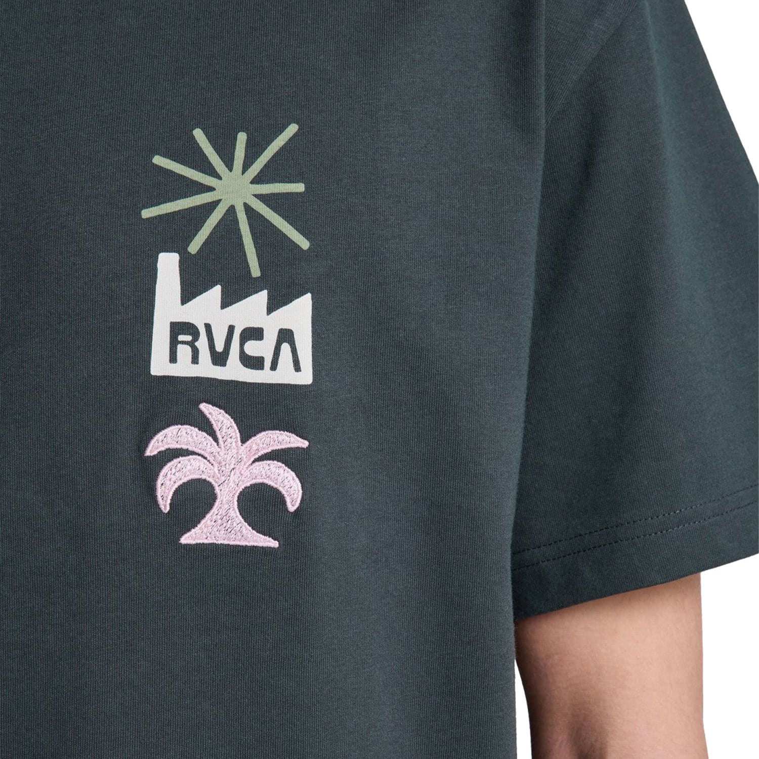 RVCA Mirage T-Shirt Pirate Black - Image 4