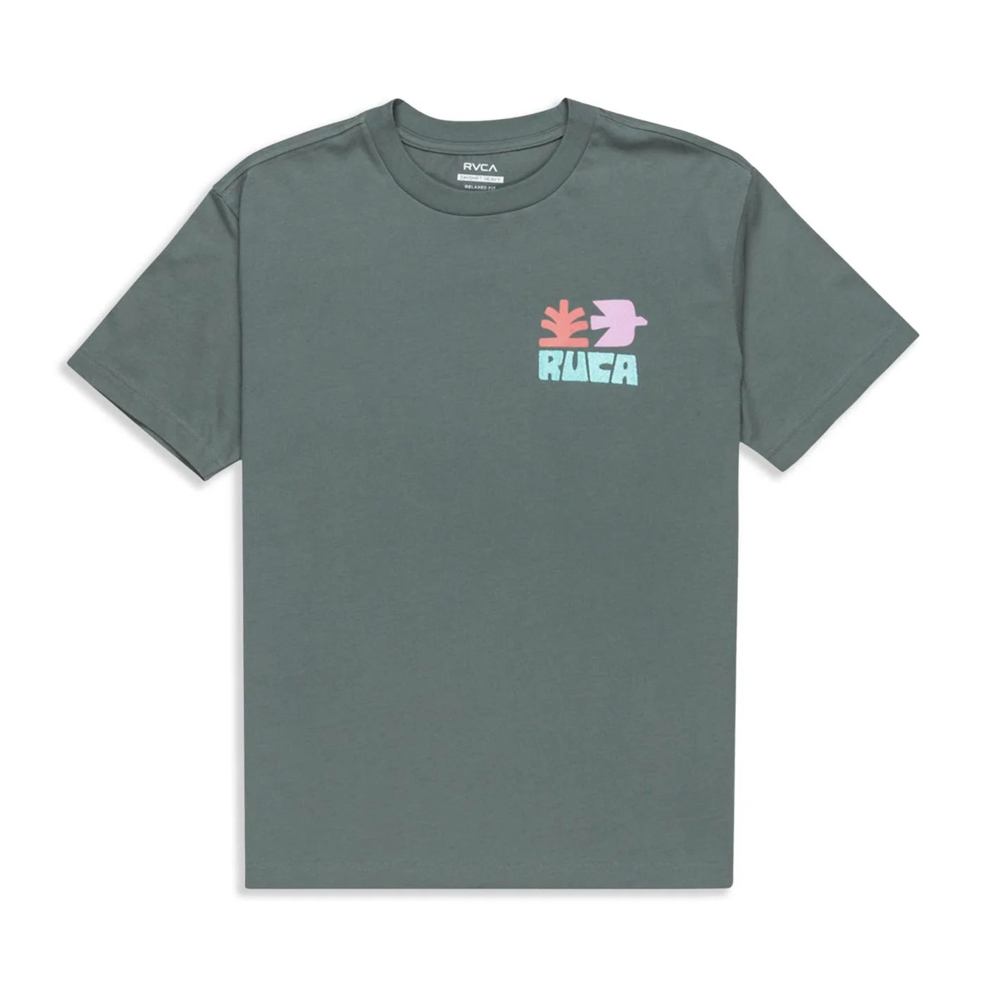 RVCA Mosaic T-Shirt Balsam Green - Image 2