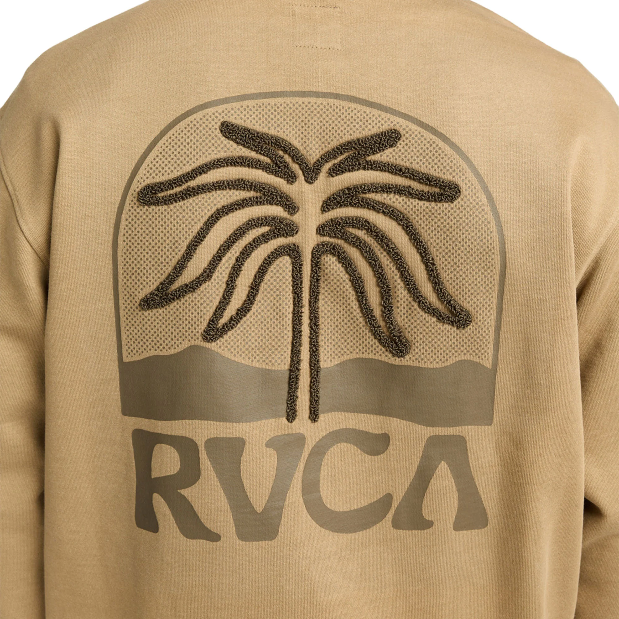 RVCA Palm Crest Crew Coyote - Image 3