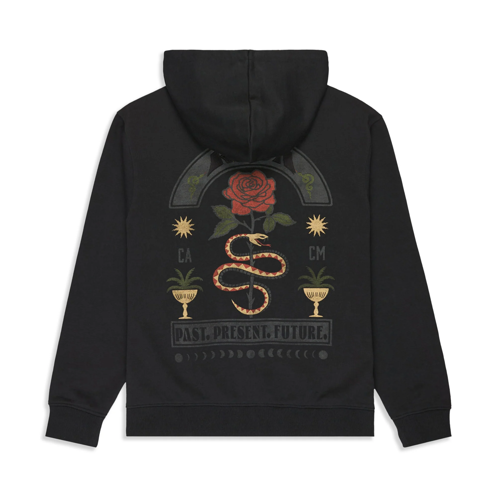 RVCA Roses Poster Hoodie Black