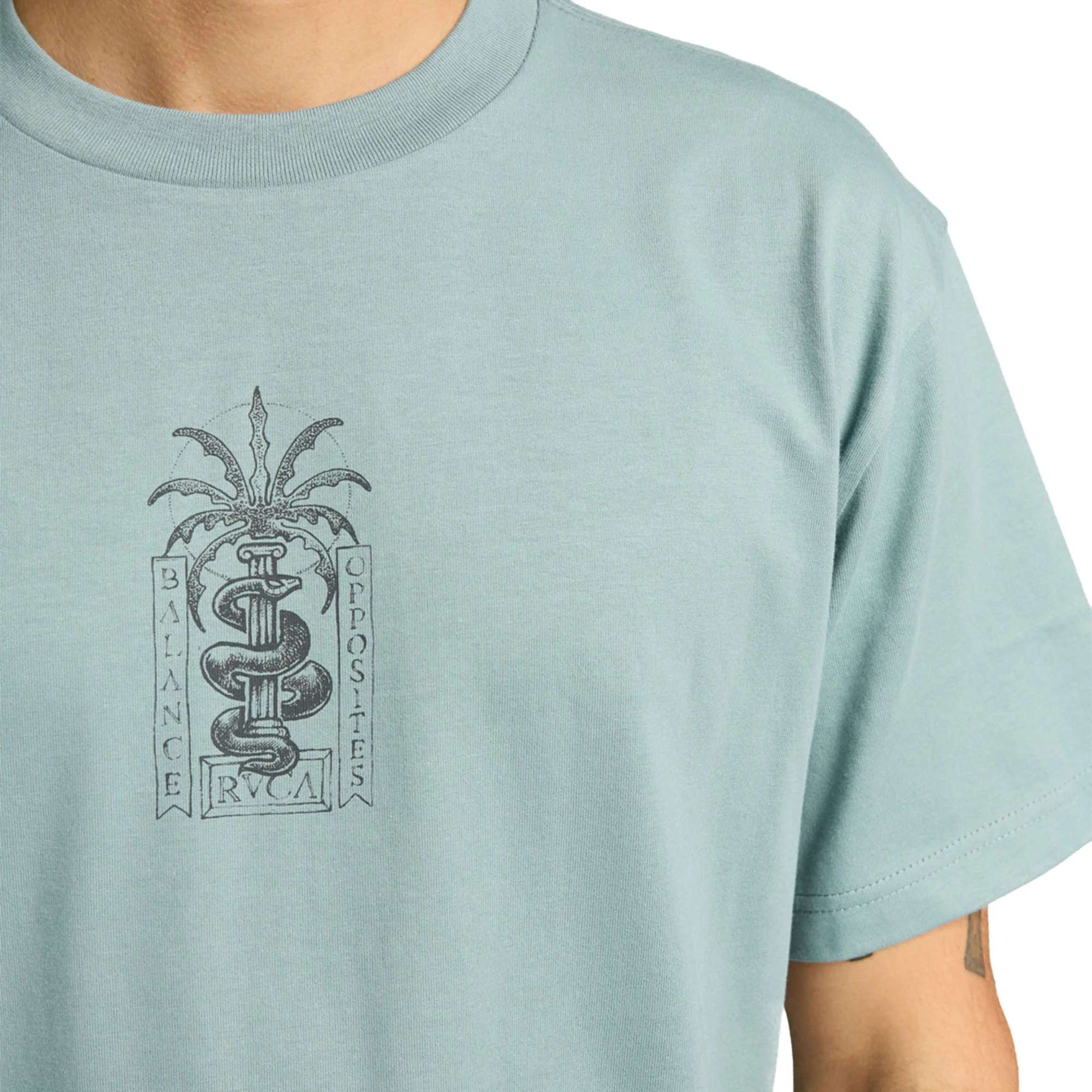 RVCA Serpent T-Shirt Lead - Image 4