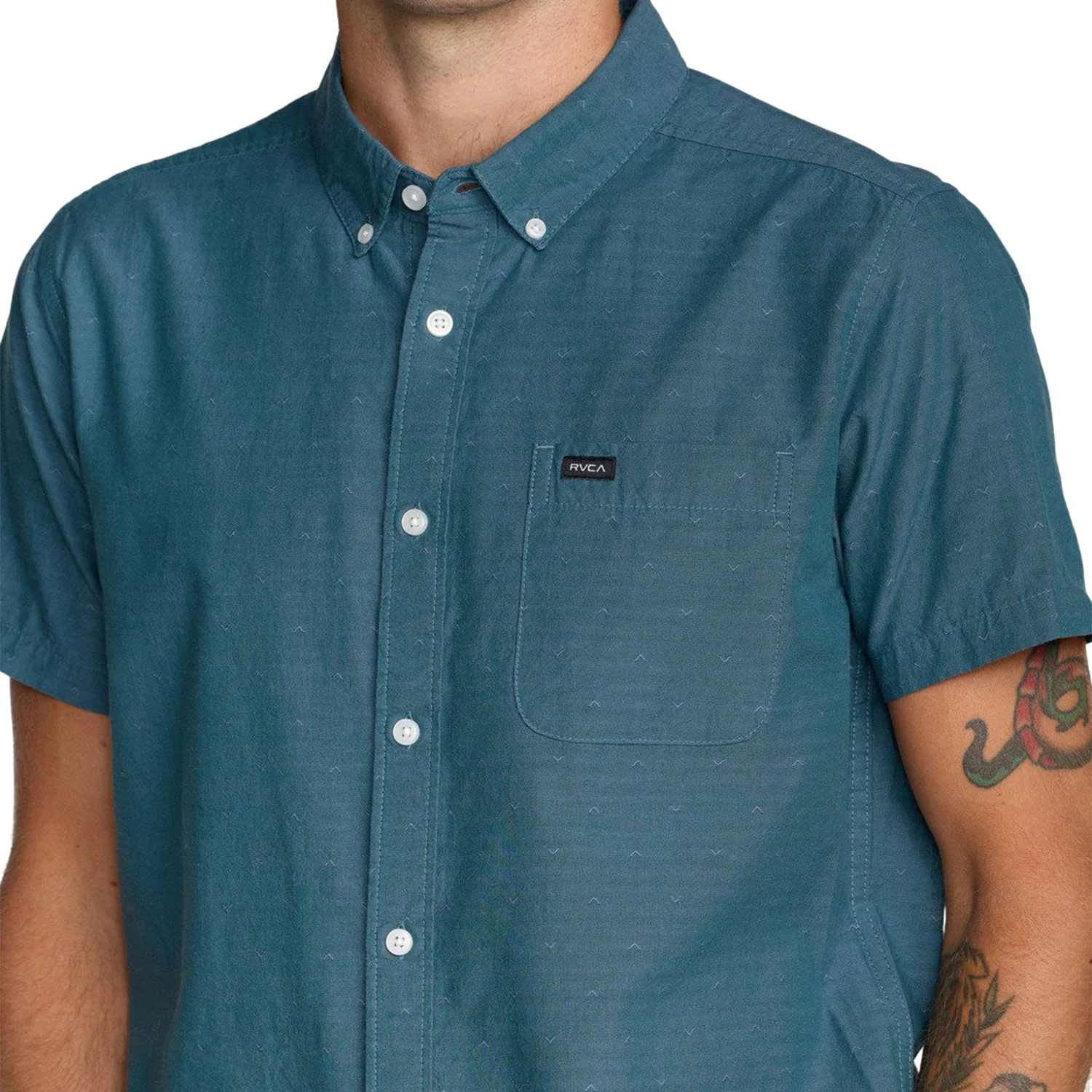 RVCA Thatll Do Dobby SS Shirt Atlantic - Image 3