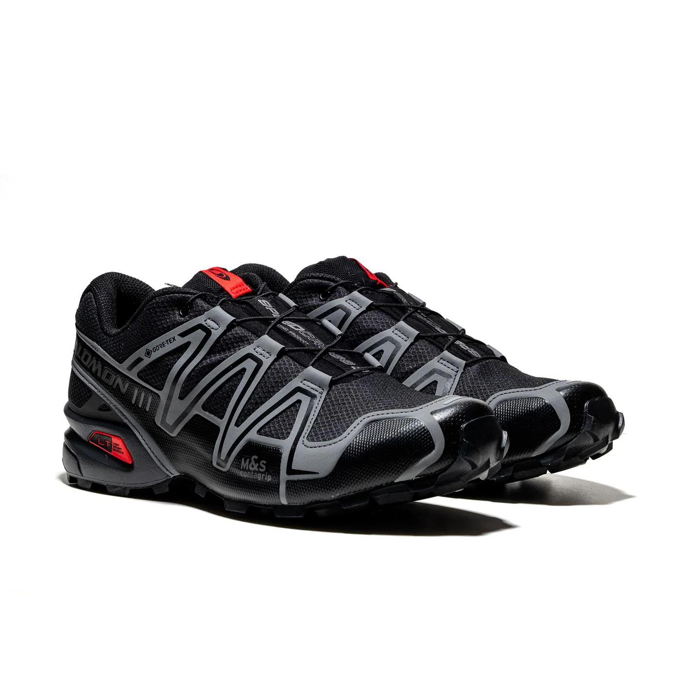 Salomon Speedcross 3 GTX Black/Asphalt/Flame Scarlet - Image 2