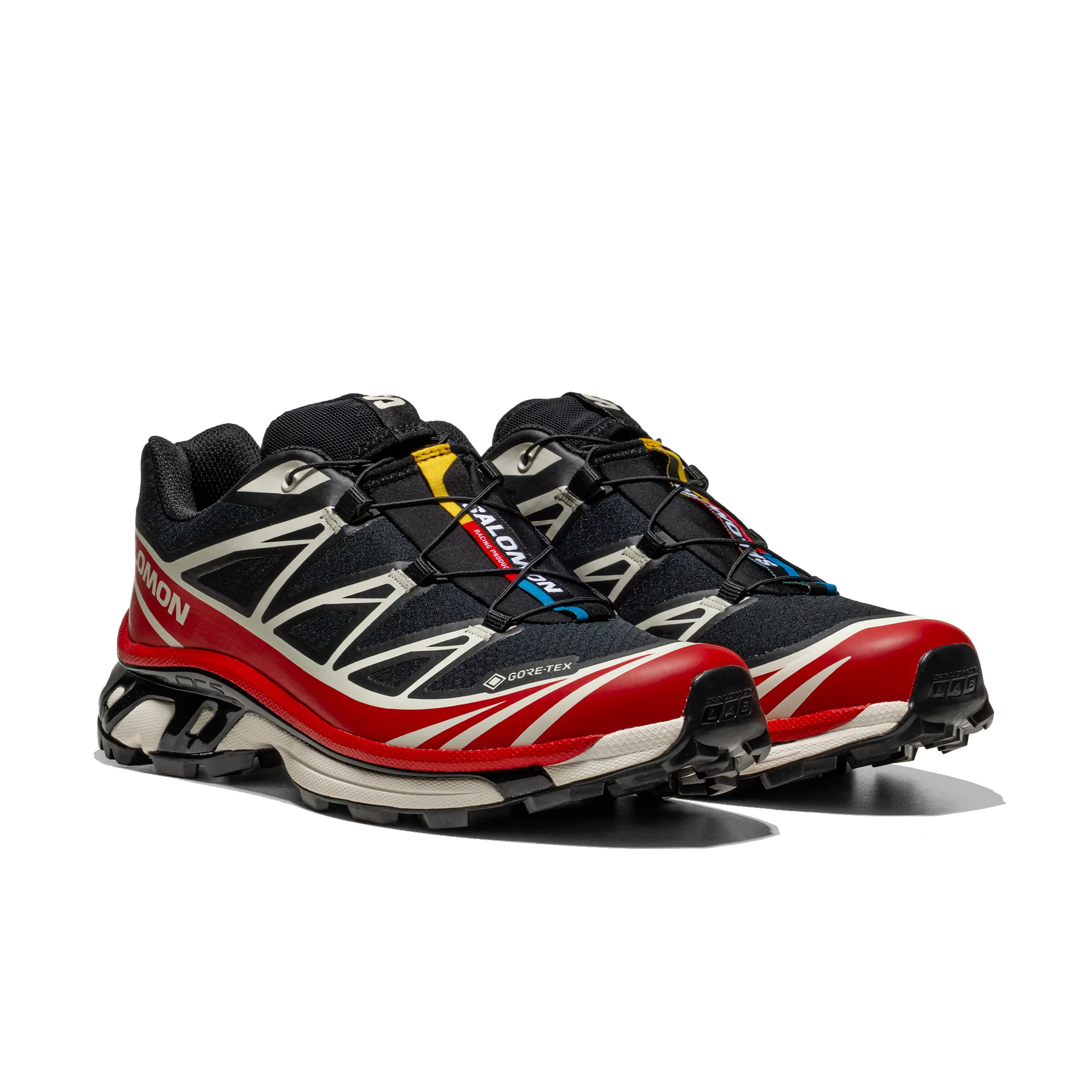 Salomon XT-6 GTX Black/Flame Scarlet/Vanilla Ice - Image 2