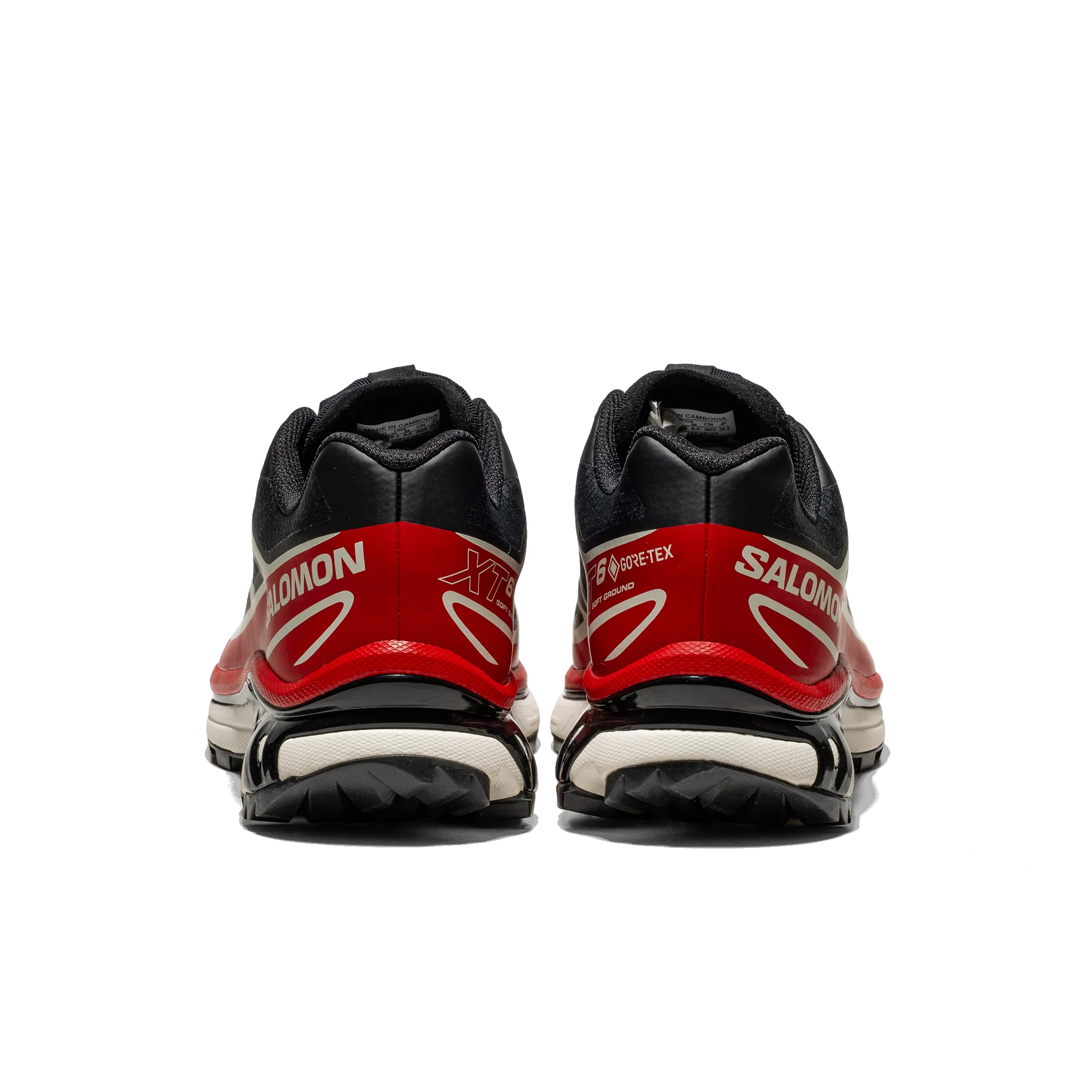 Salomon XT-6 GTX Black/Flame Scarlet/Vanilla Ice - Image 4