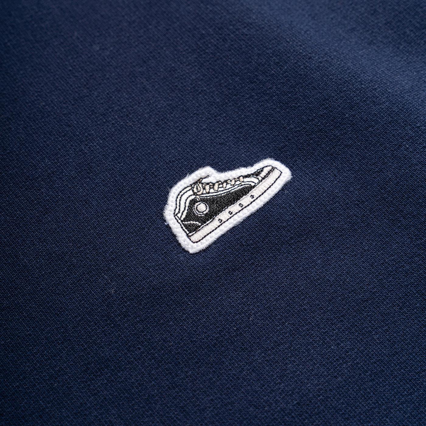 Sanjo K100 Patch Sweat Navy - Image 2