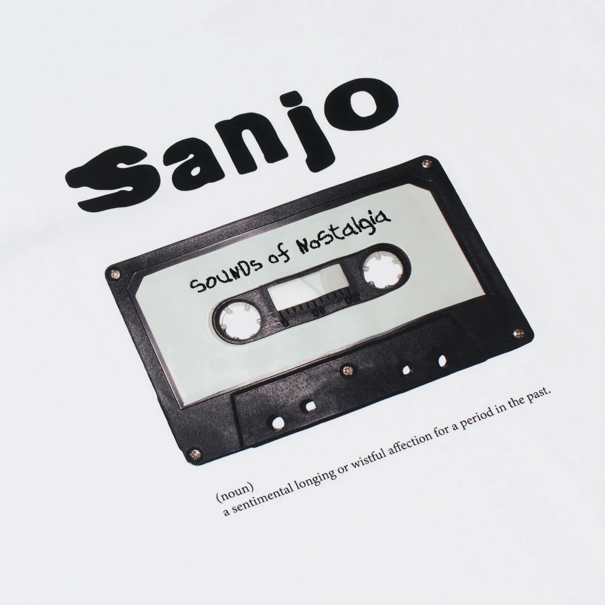 Sanjo Retro Sound T-Shirt White - Image 2