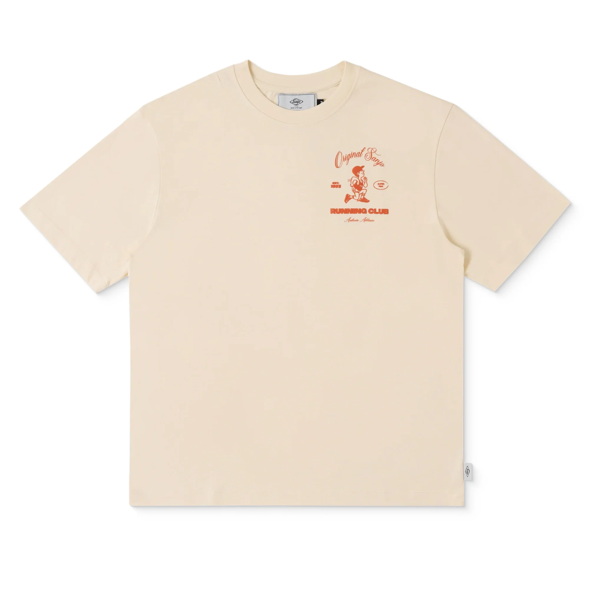Sanjo Running Club T-Shirt Ecru - Image 2