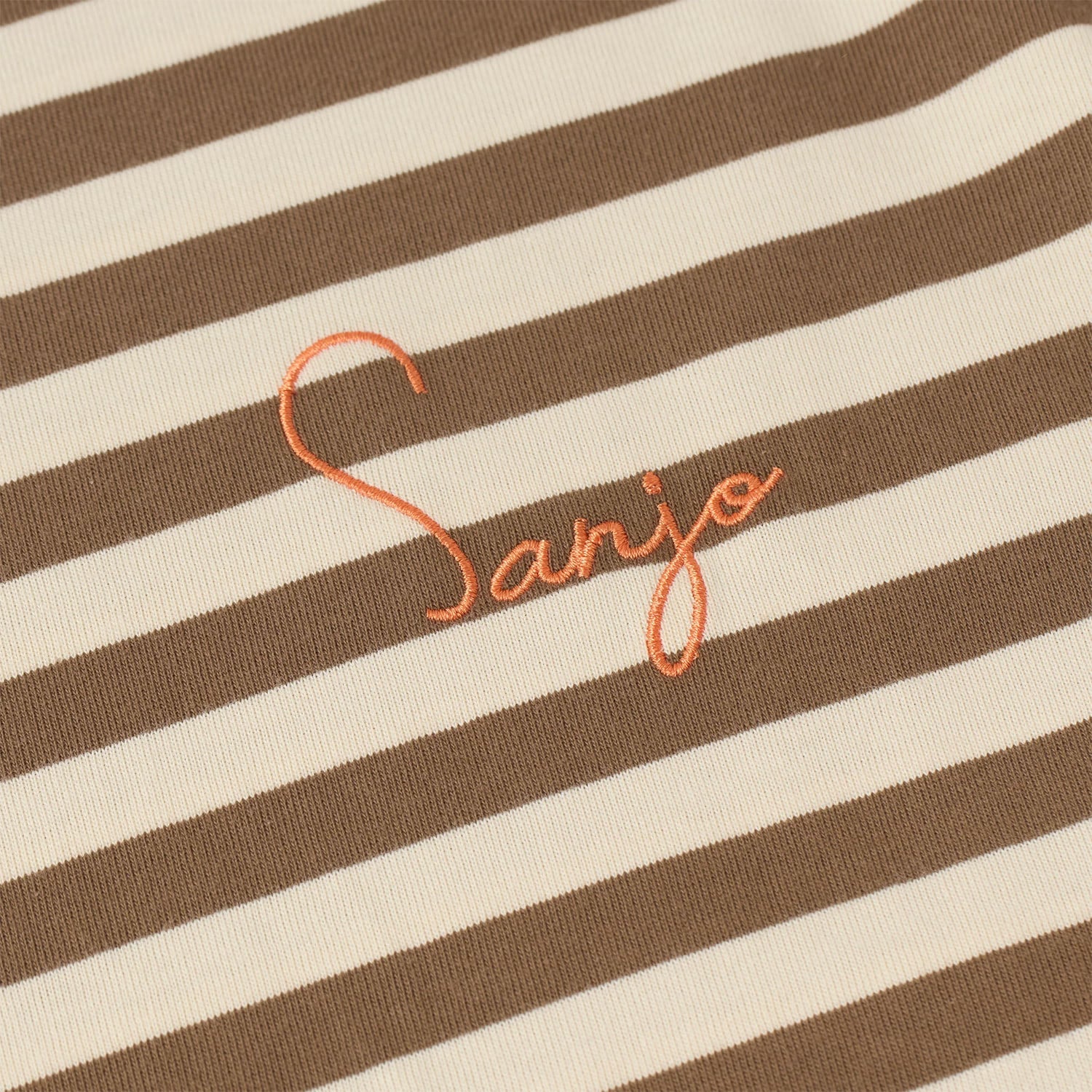Sanjo Stripes 80 T-Shirt Cappucino Ecru - Image 2