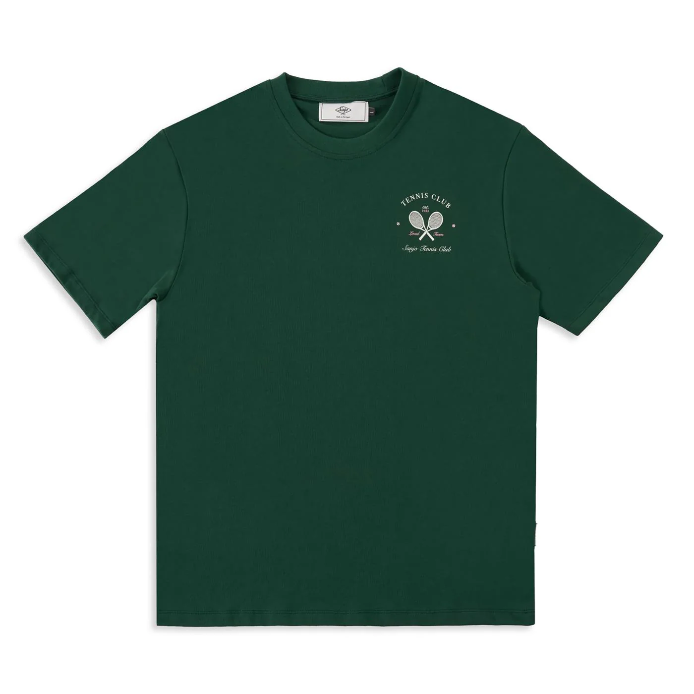 Sanjo Tennis Club T-Shirt Bottle Green - Image 2