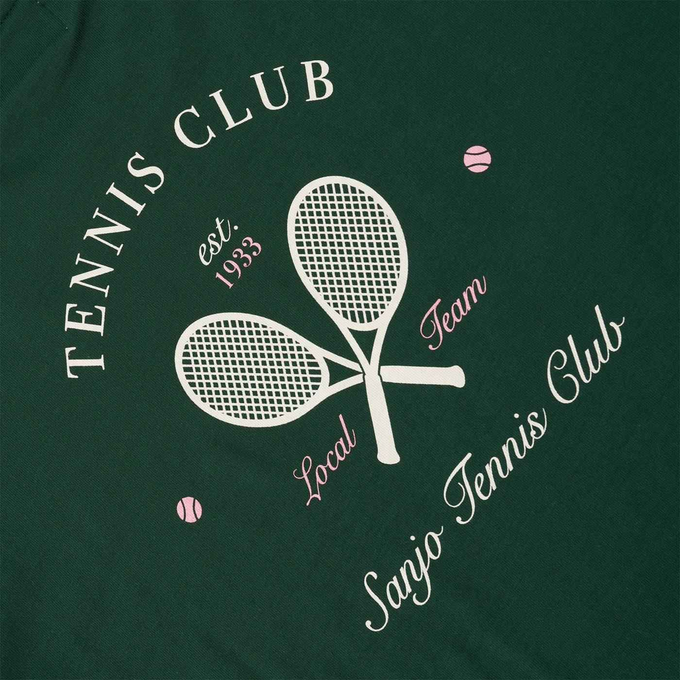Sanjo Tennis Club T-Shirt Bottle Green - Image 3