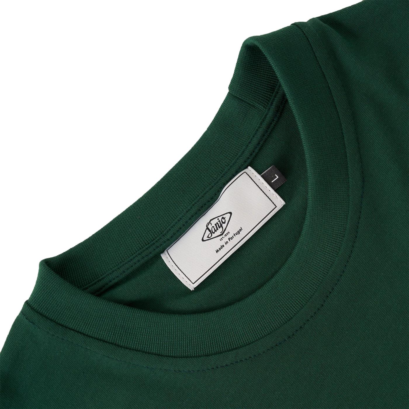Sanjo Tennis Club T-Shirt Bottle Green - Image 5