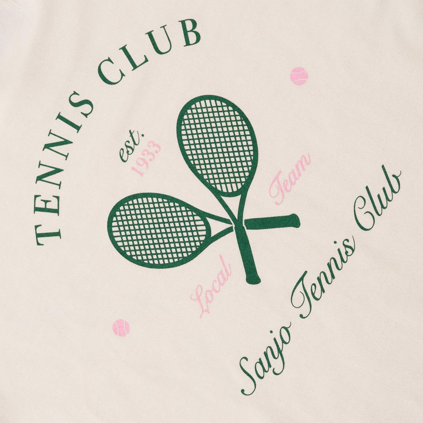 Sanjo Tennis Club T-Shirt Ecru - Image 4