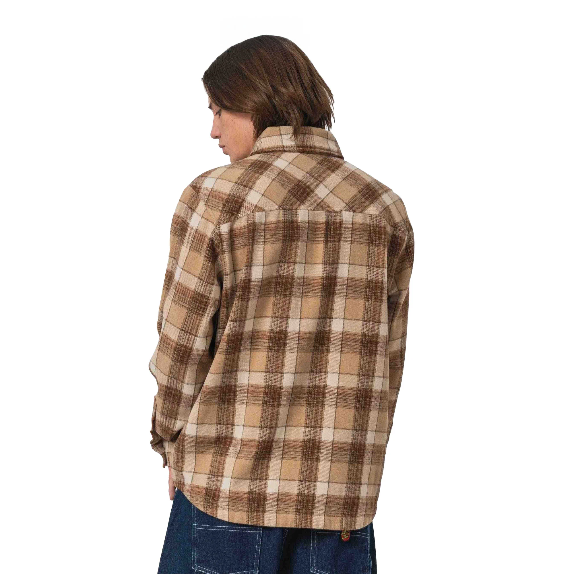 Santa Cruz Apex Shirt Brown Check - Image 2
