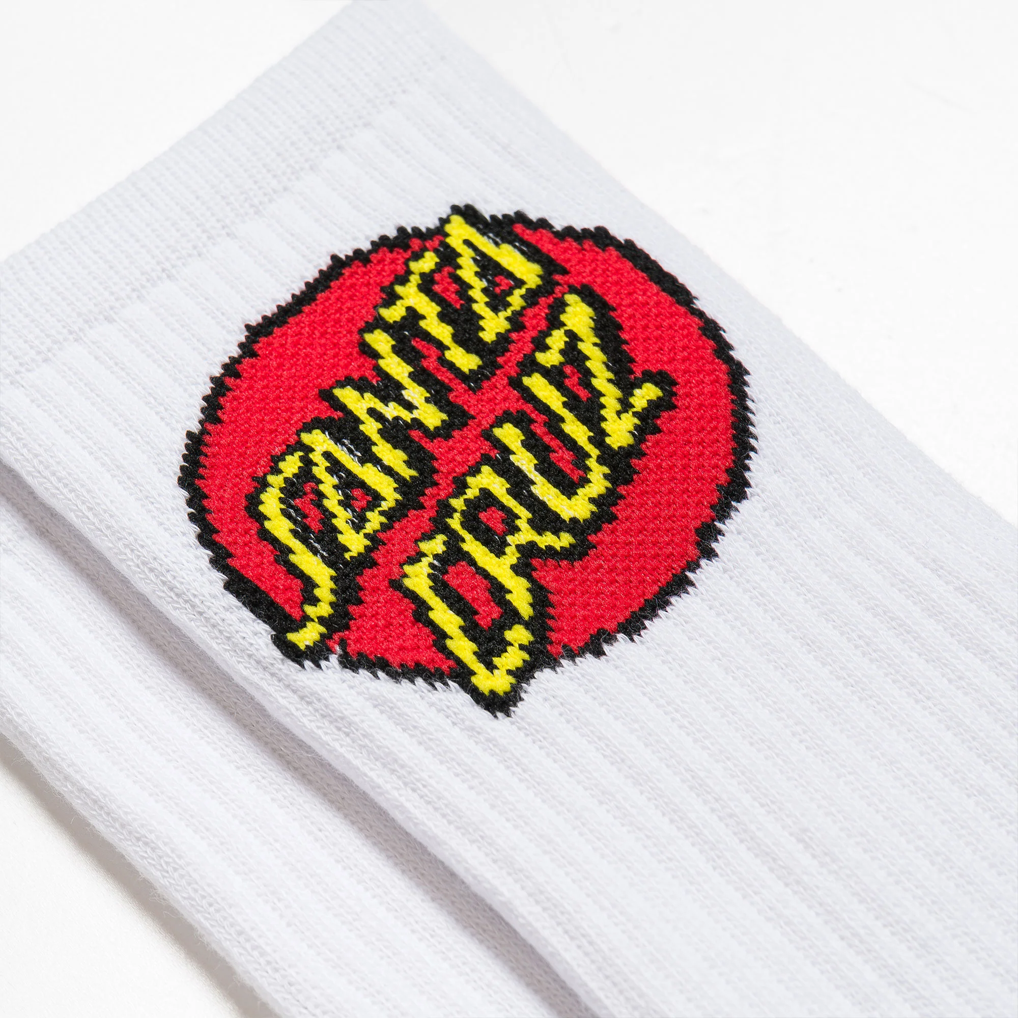 Santa Cruz Classic Dot Sock (2 Pack) White & Black - Image 2