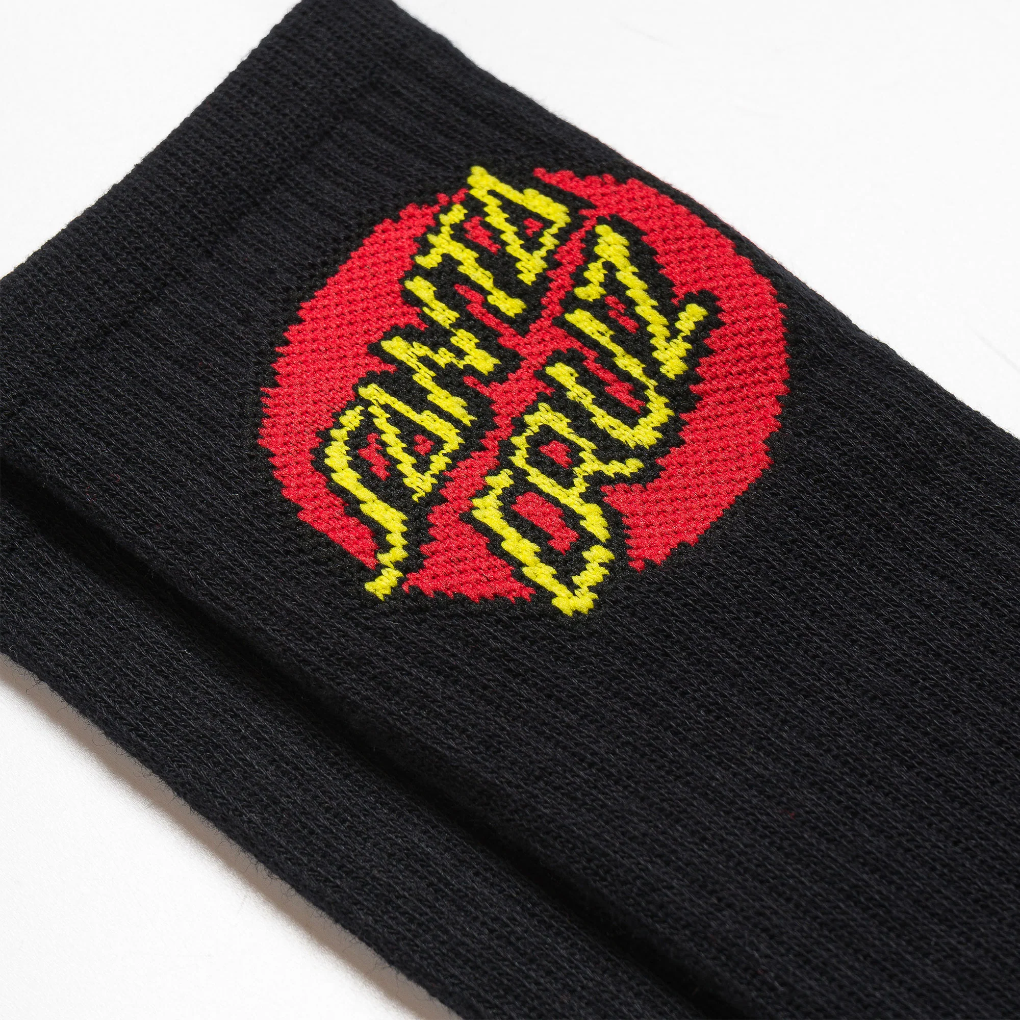 Santa Cruz Classic Dot Sock (2 Pack) White & Black - Image 3