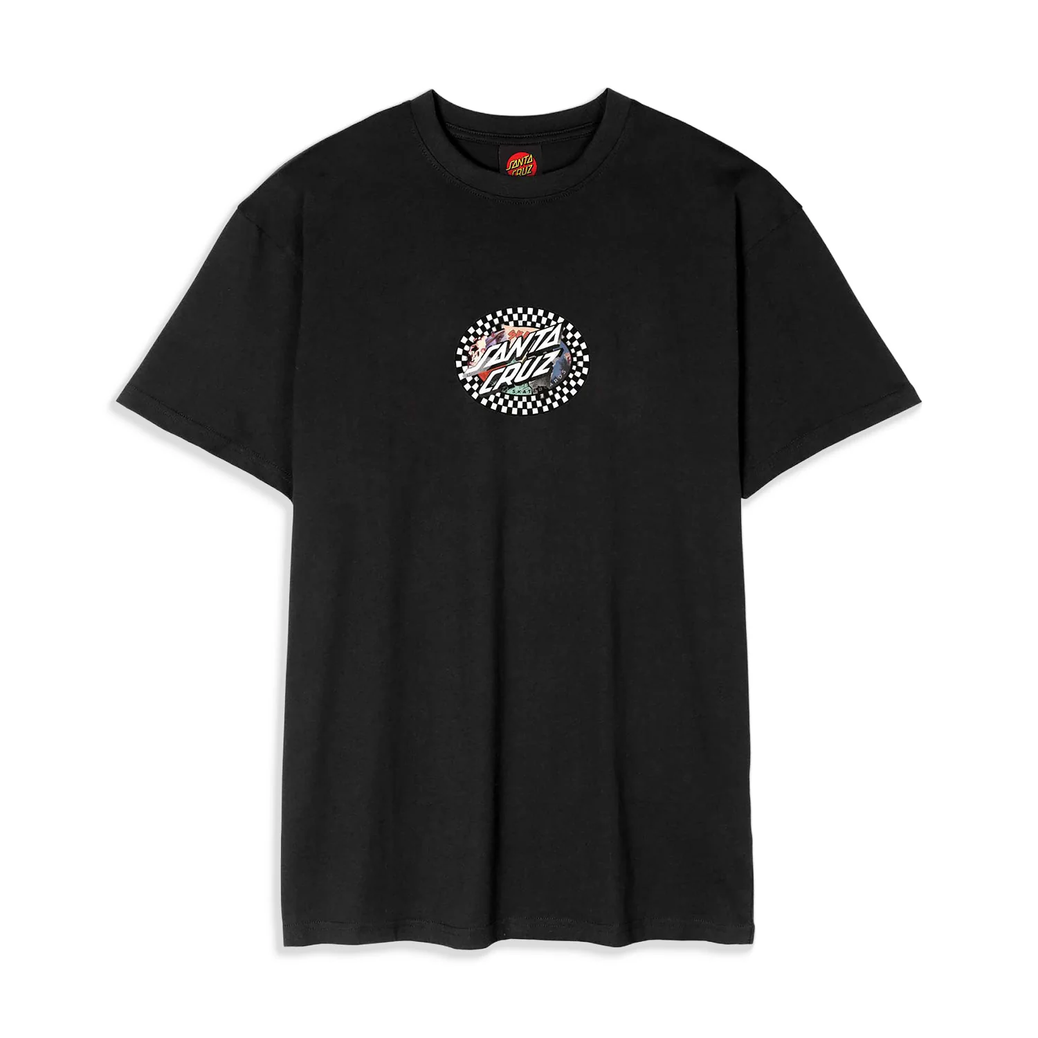 Santa Cruz Collage Oval Dot T-Shirt Black