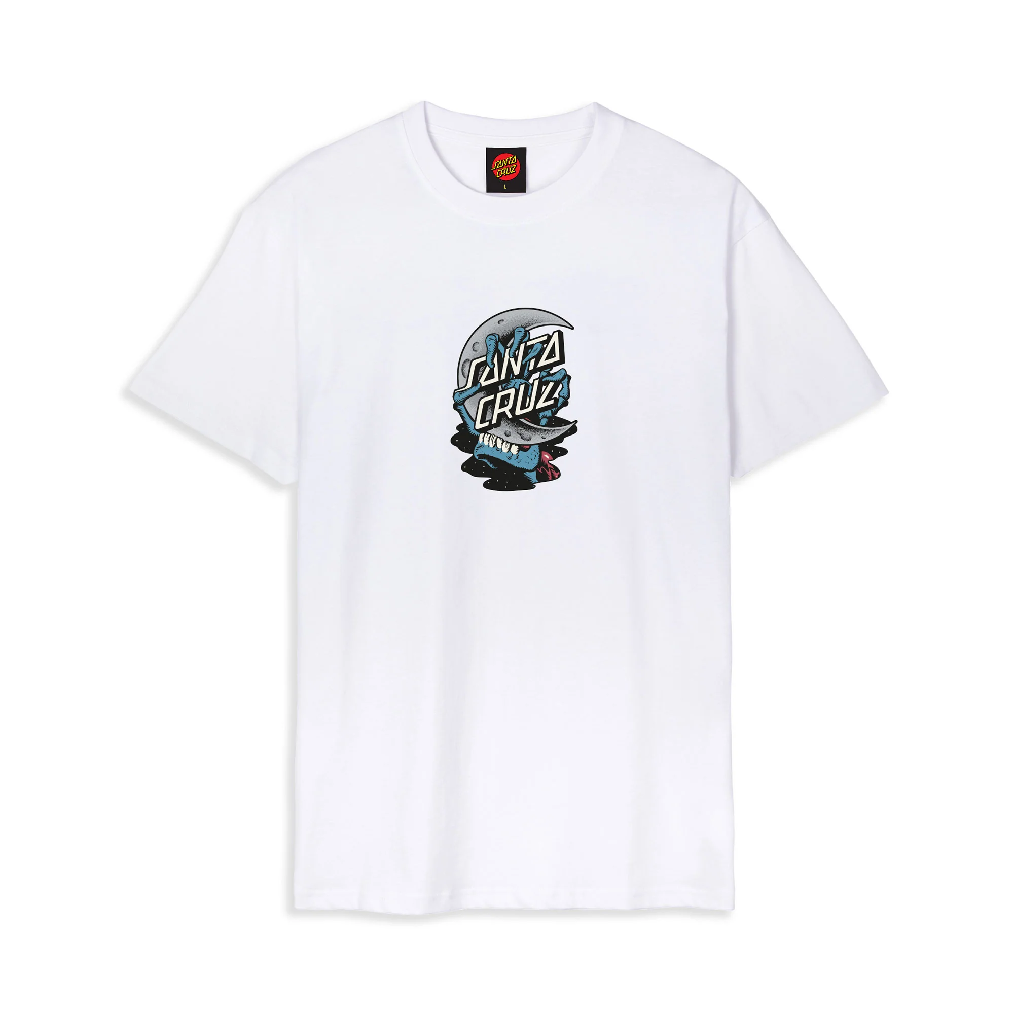 Santa Cruz Crescent Bone Hand T-Shirt White