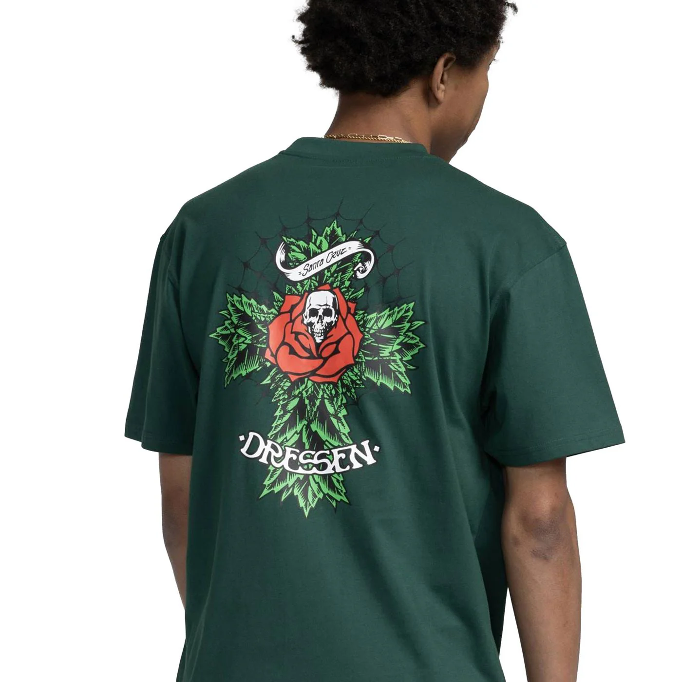 Santa Cruz Dressen Rose Cross 2 T-Shirt Rainforest - Image 3