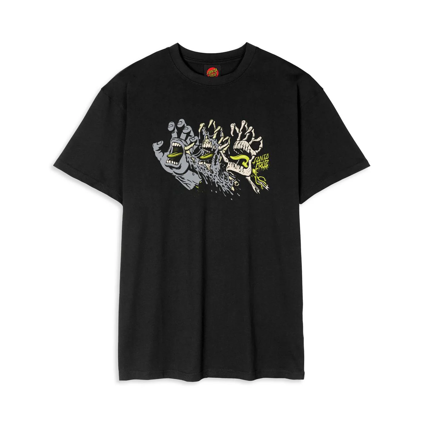 Santa Cruz Evolved Hand Front T-Shirt Black
