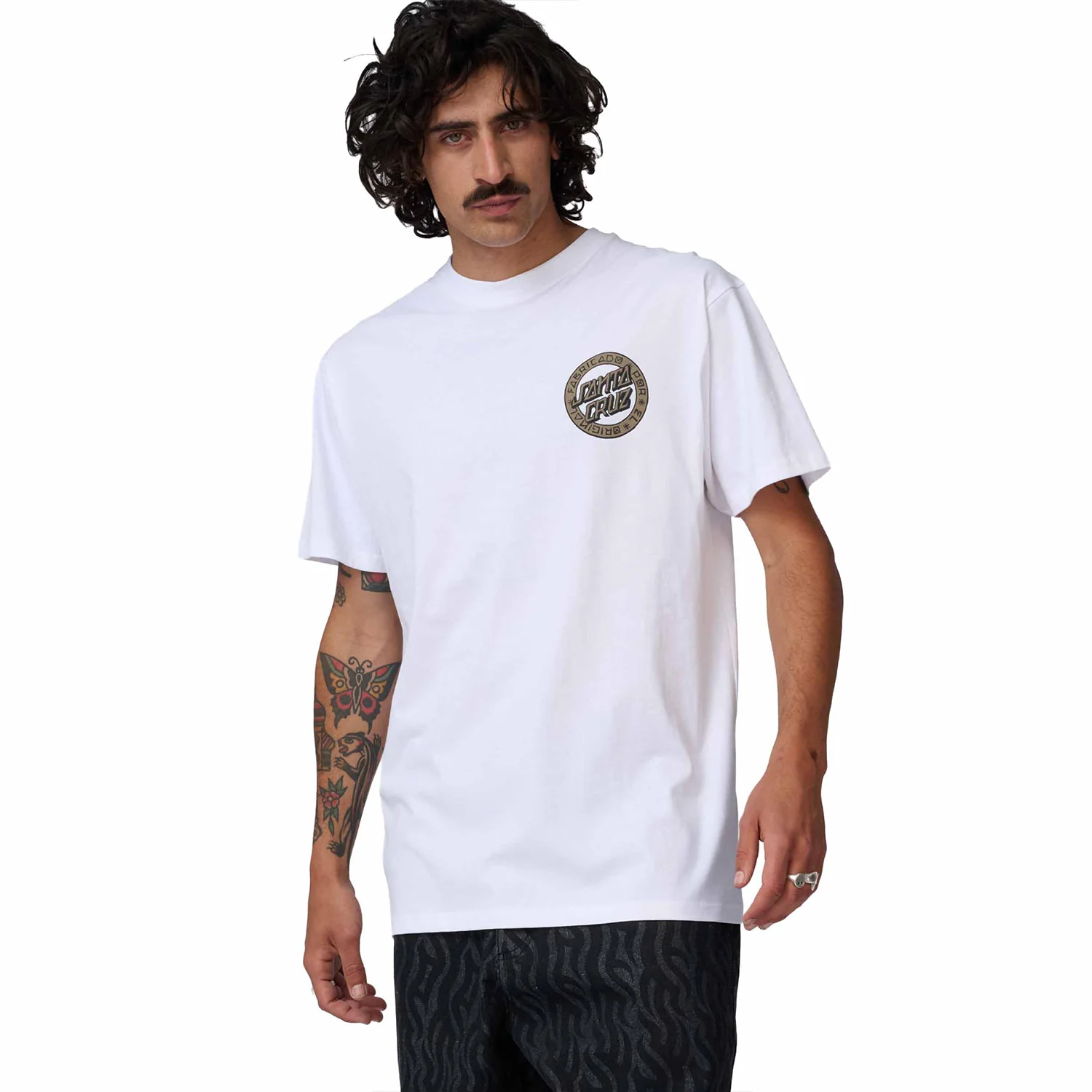 Santa Cruz Loco Dot T-Shirt White - Image 3