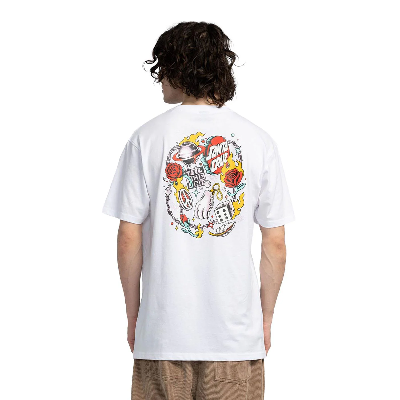 Santa Cruz Lucky Day Tee White