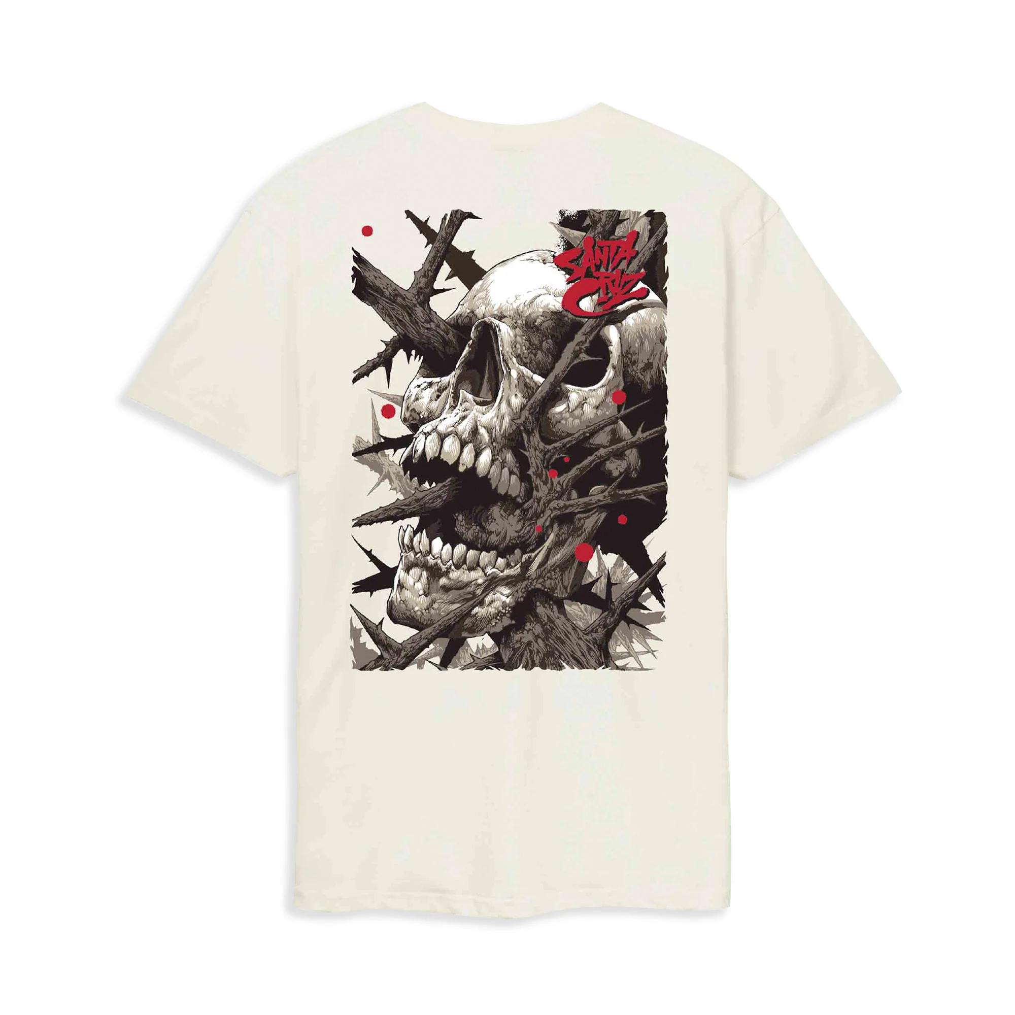 Santa Cruz Pace Deathtrap Tee Unbleached Cotton