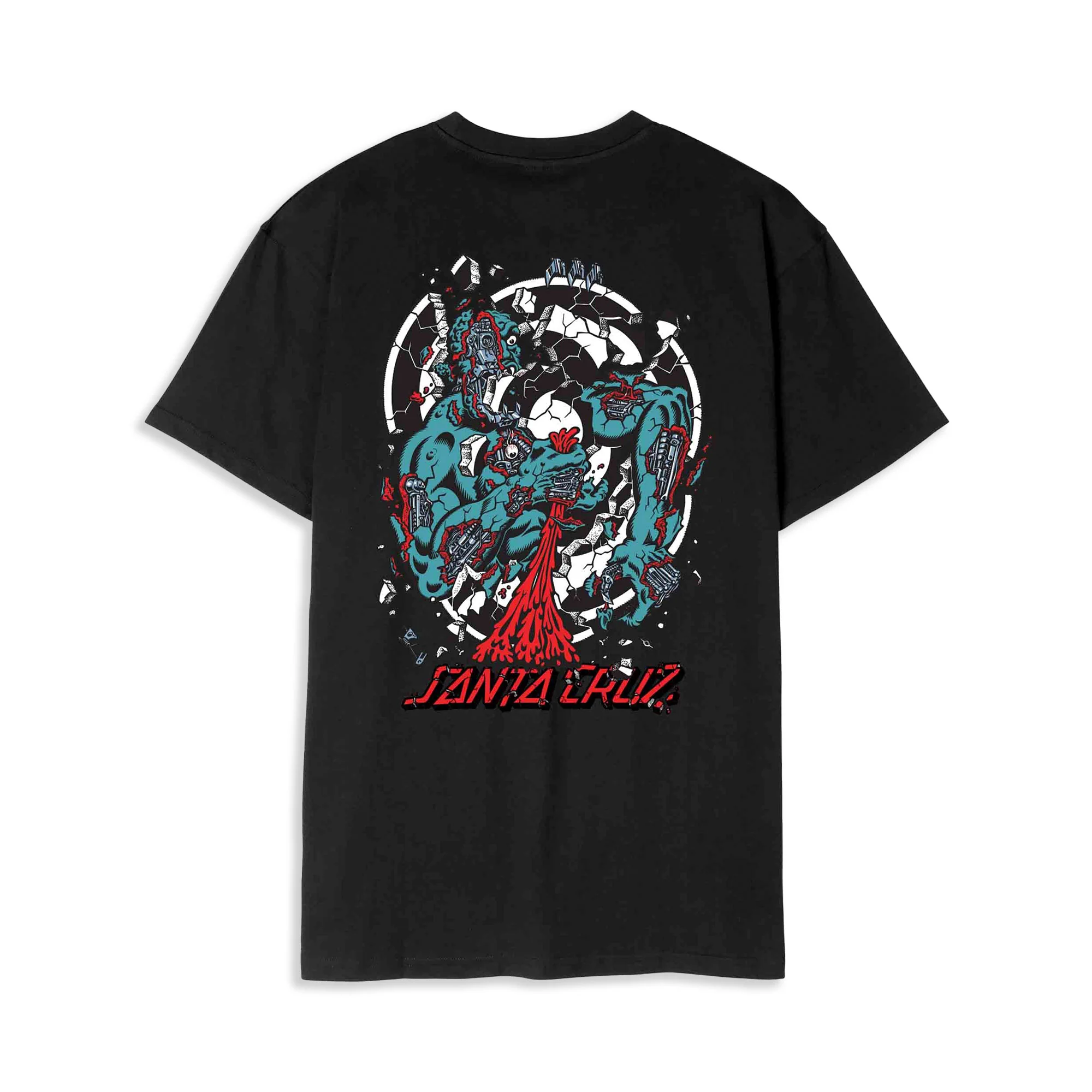 Santa Cruz Roskopp Dissect Strip Tee Black