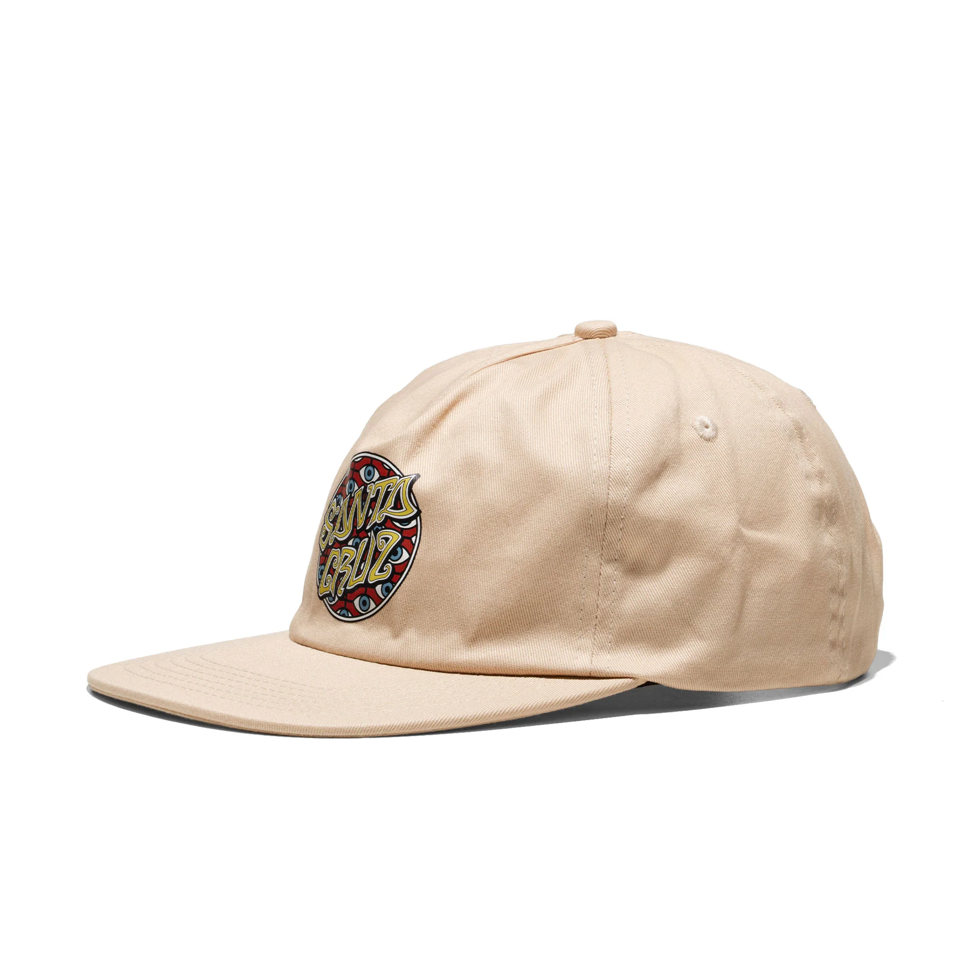 Santa Cruz Salba Eyes Dot Snapback Vanilla - Image 2