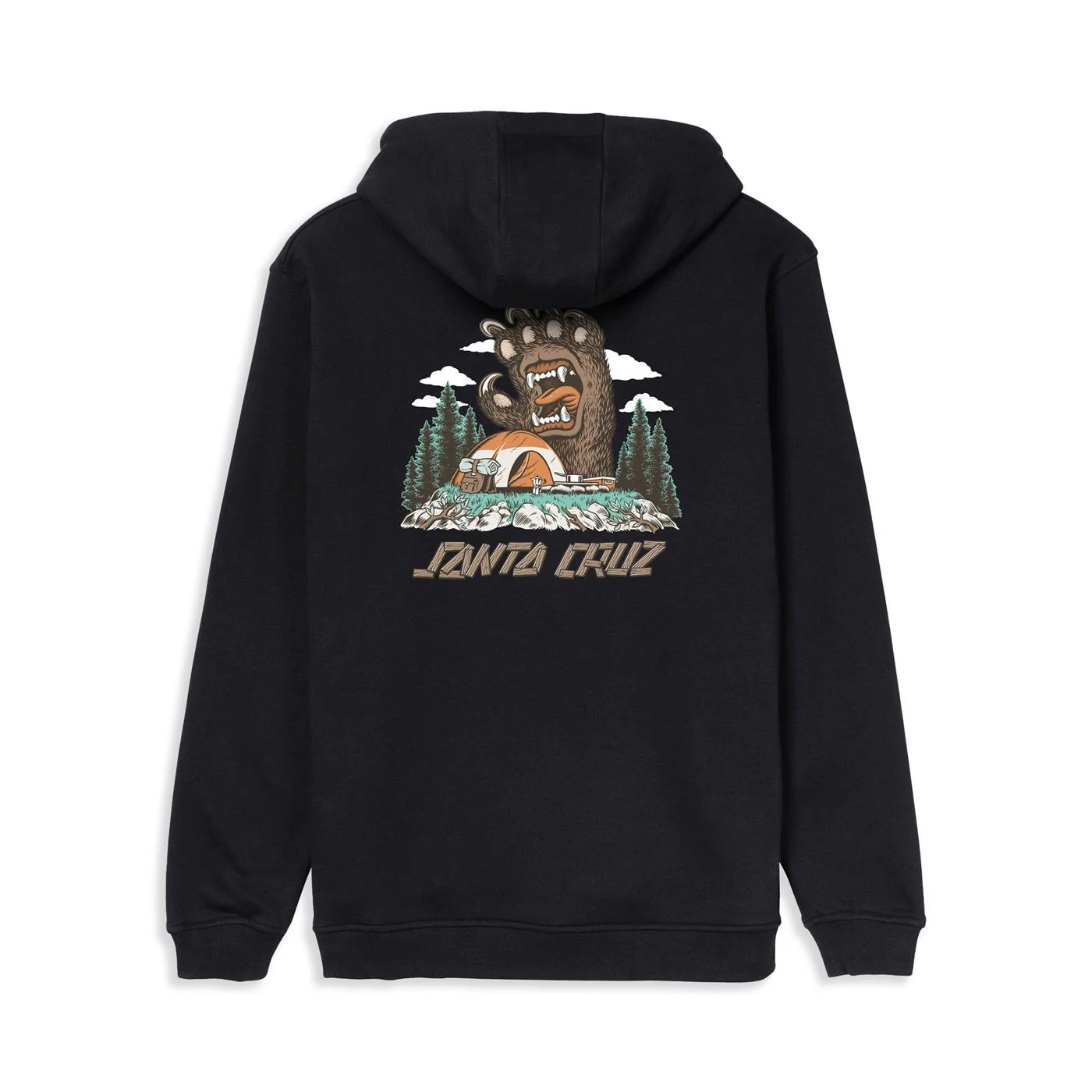 Santa Cruz Screaming Grizzly Hoodie Black
