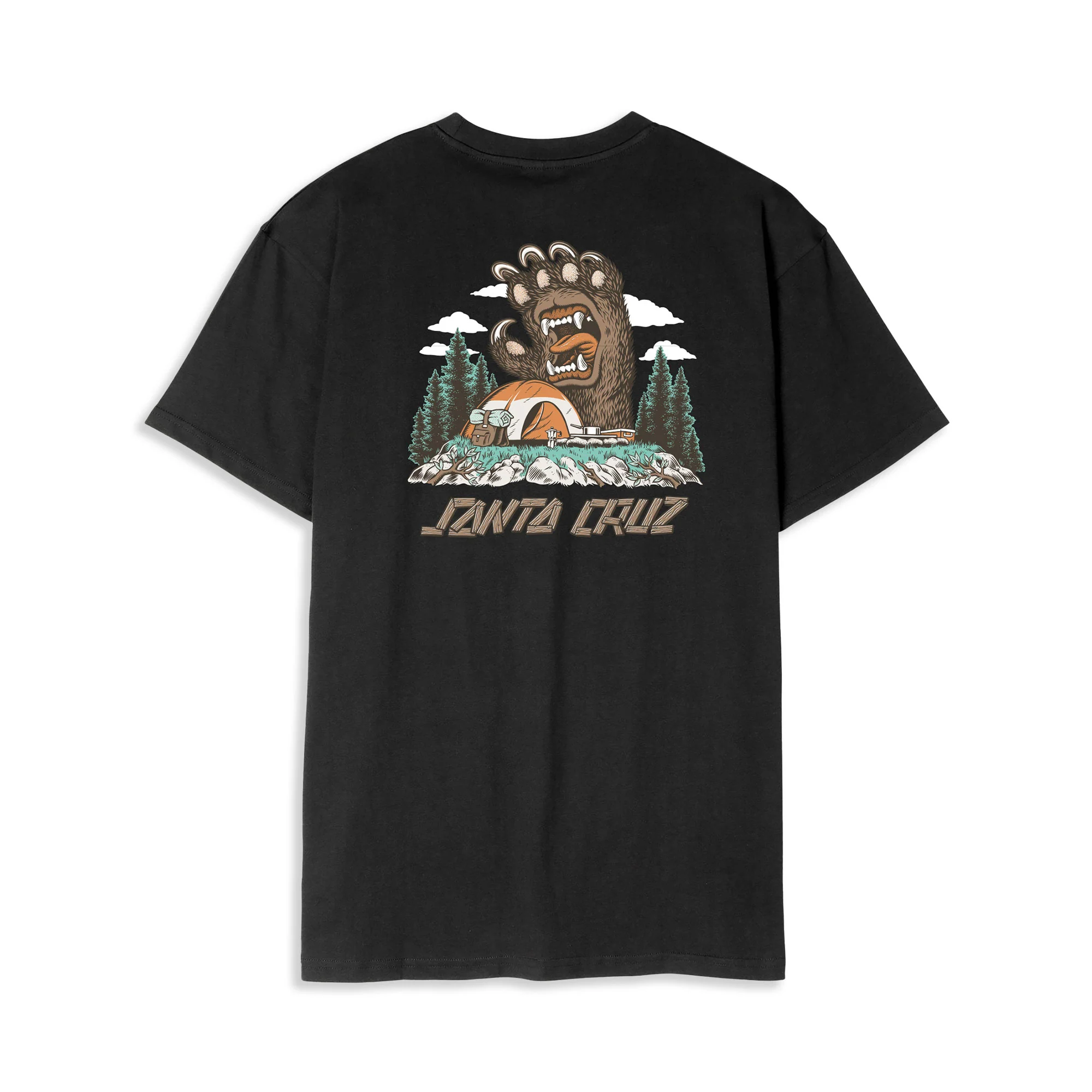 Santa Cruz Screaming Grizzly T-Shirt Black