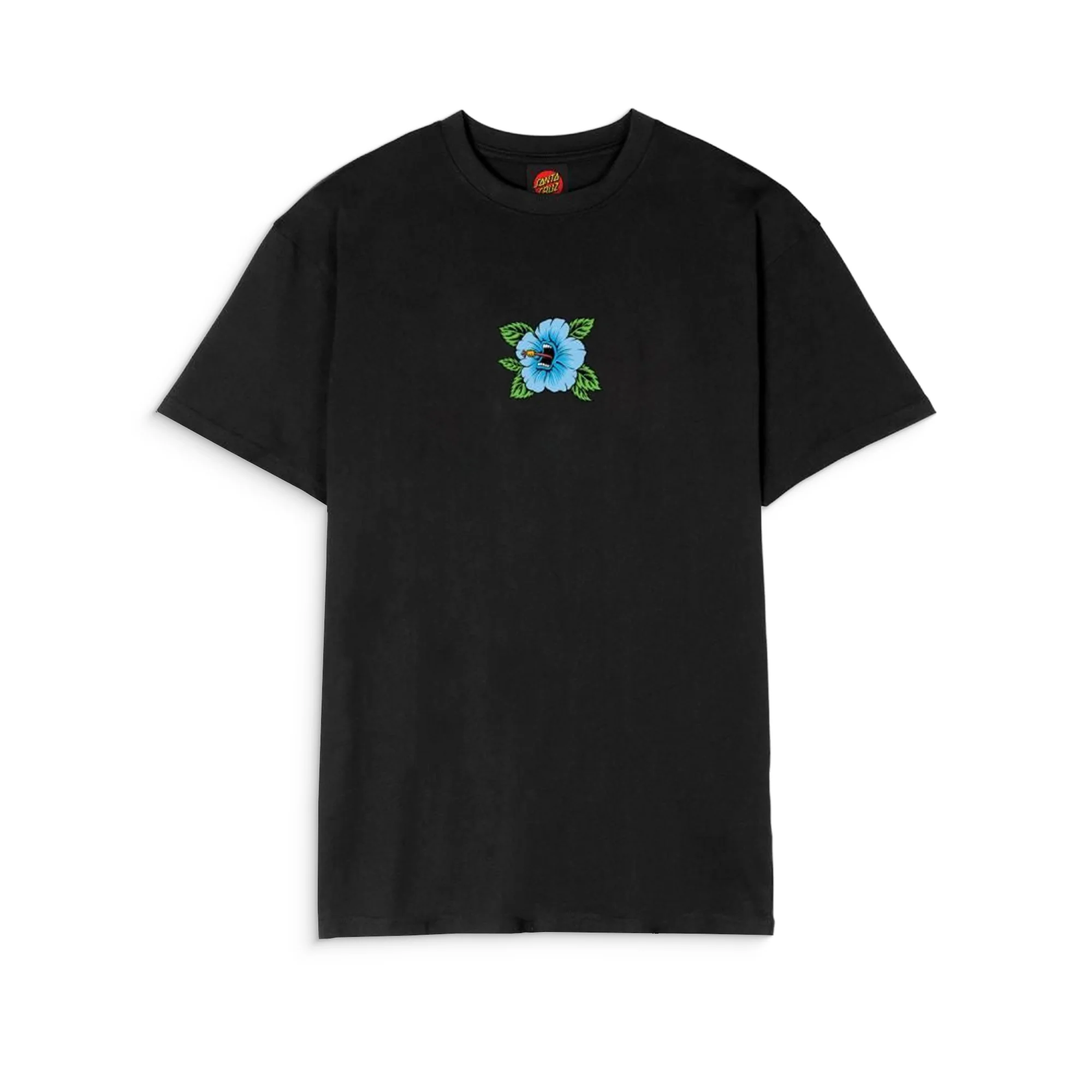 Santa Cruz Screaming Hibiscus Front T-Shirt Black